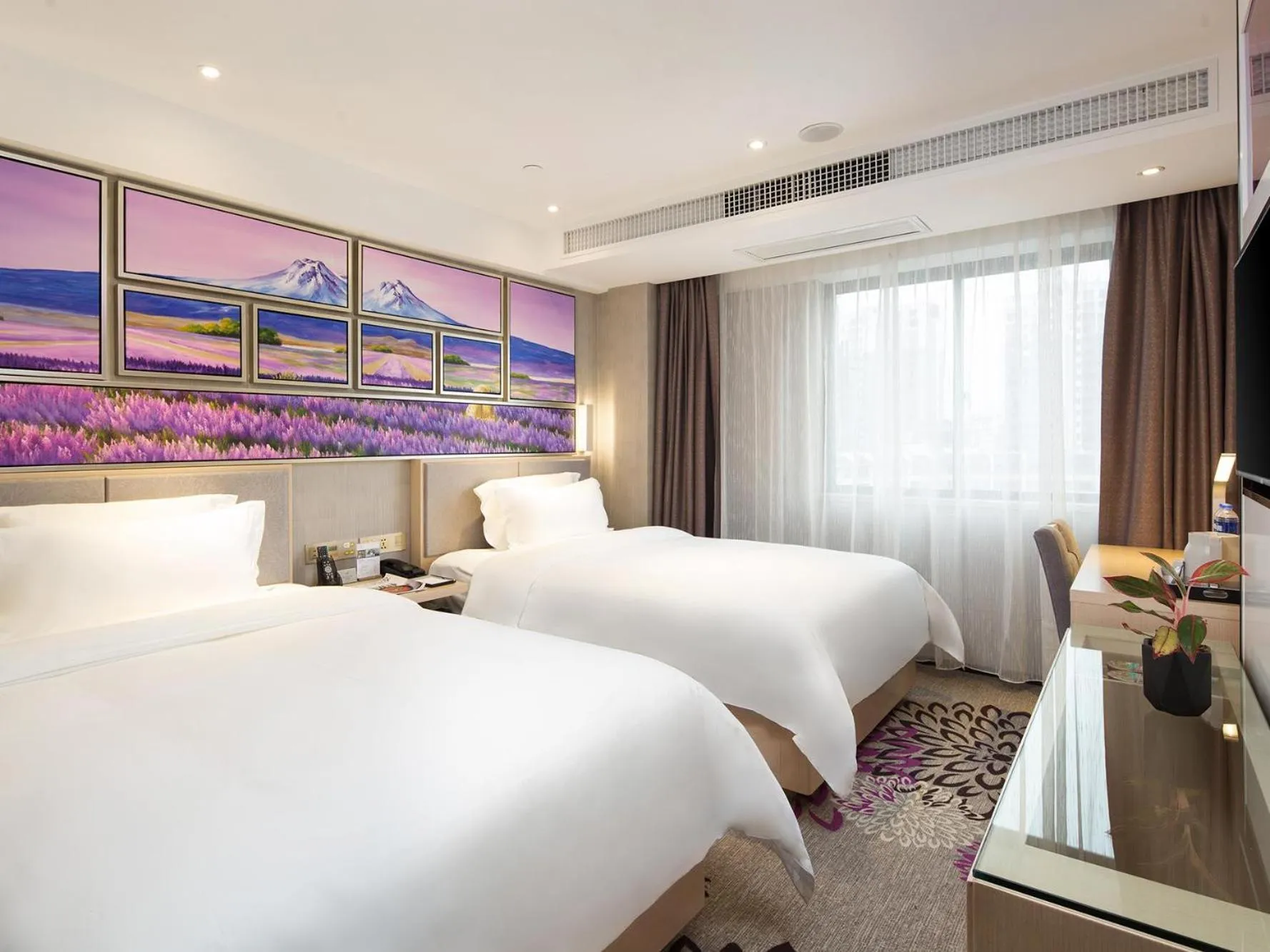 Bed in Lavande Hotel Zhangjiajie Tianmenshan Dayongfucheng