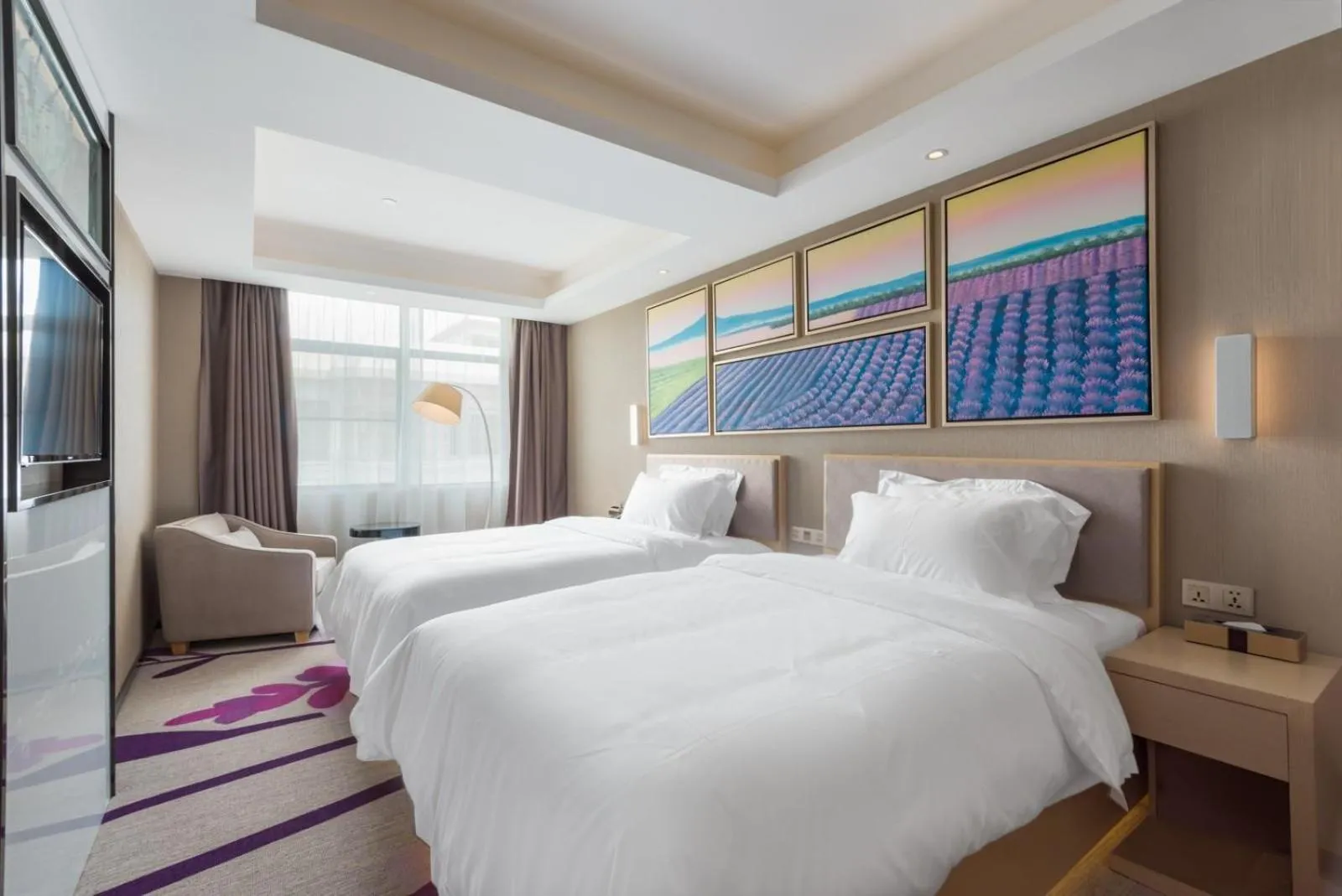 Bed in Lavande Hotels·Guangzhou Dongpu Bus Terminal