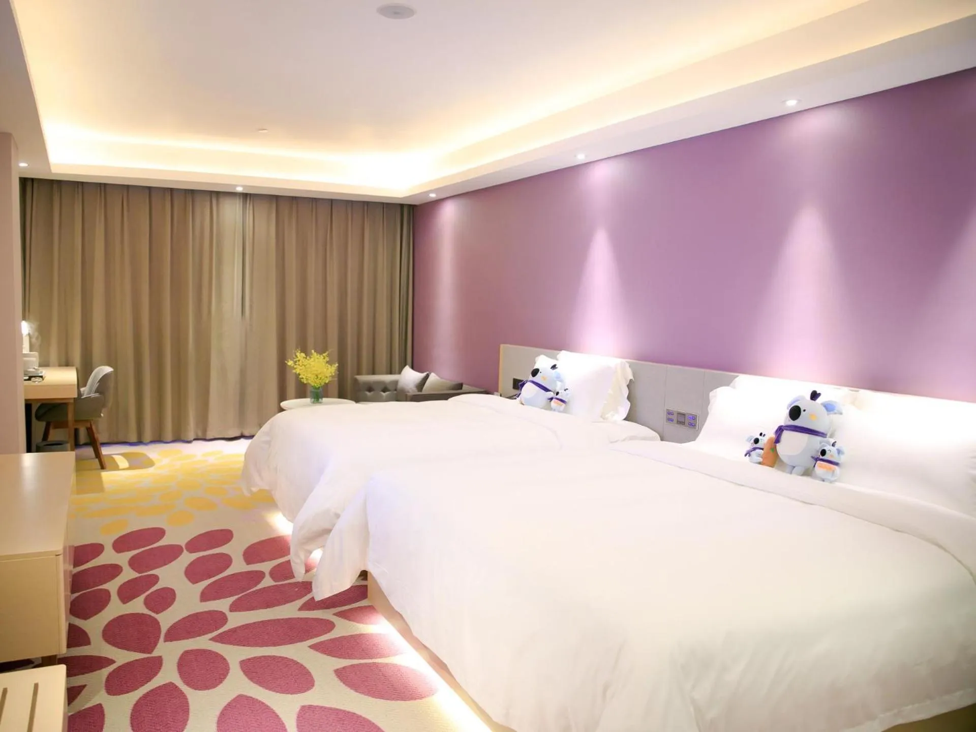 Bed in Lavande Hotels·Shenzhen North Railway Station Longhua Bus Terminal