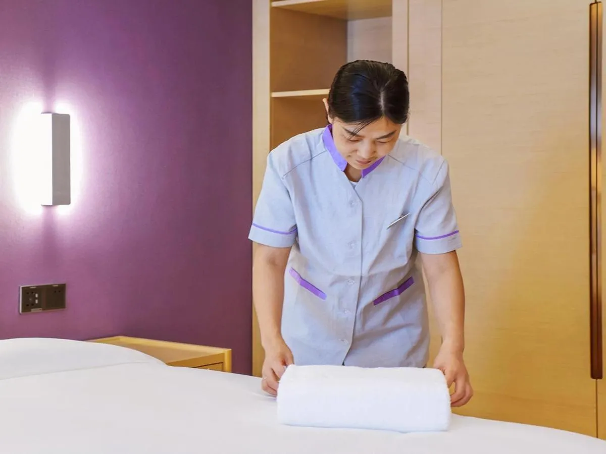 Bed in Lavande Hotels·Chongqing Longtoushi North Railway Station