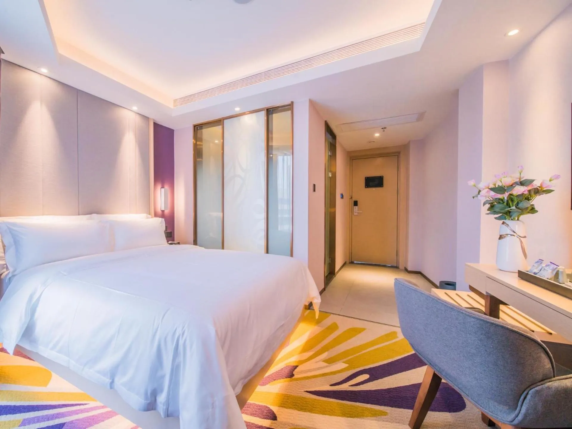Bed in Lavande Hotels·Zhuhai Qinglv Middle Road Opera House