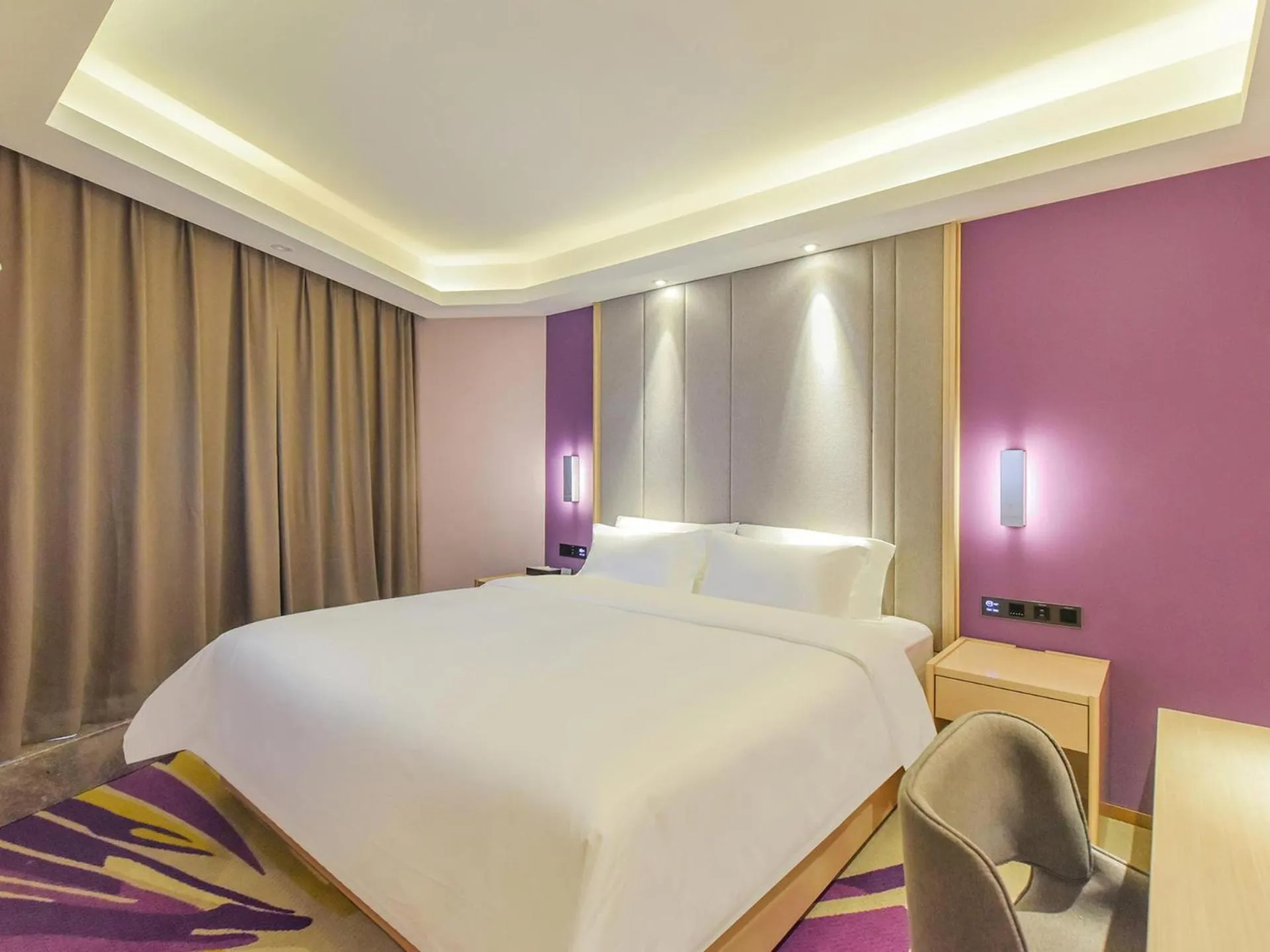 Bed in Lavande Hotel Chongqing Nanping Pedestrian Street Convention and Exhibition Center