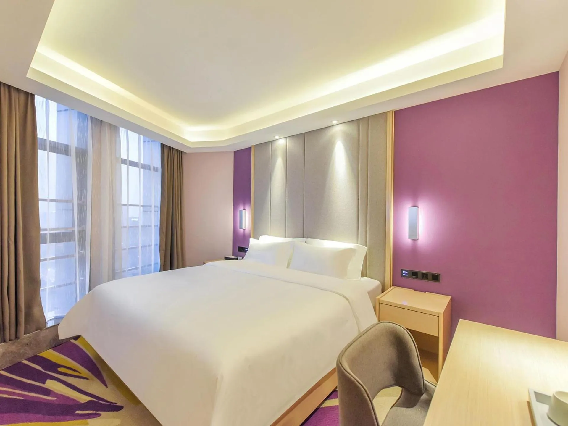 Bed in Lavande Hotel Chongqing Nanping Pedestrian Street Convention and Exhibition Center