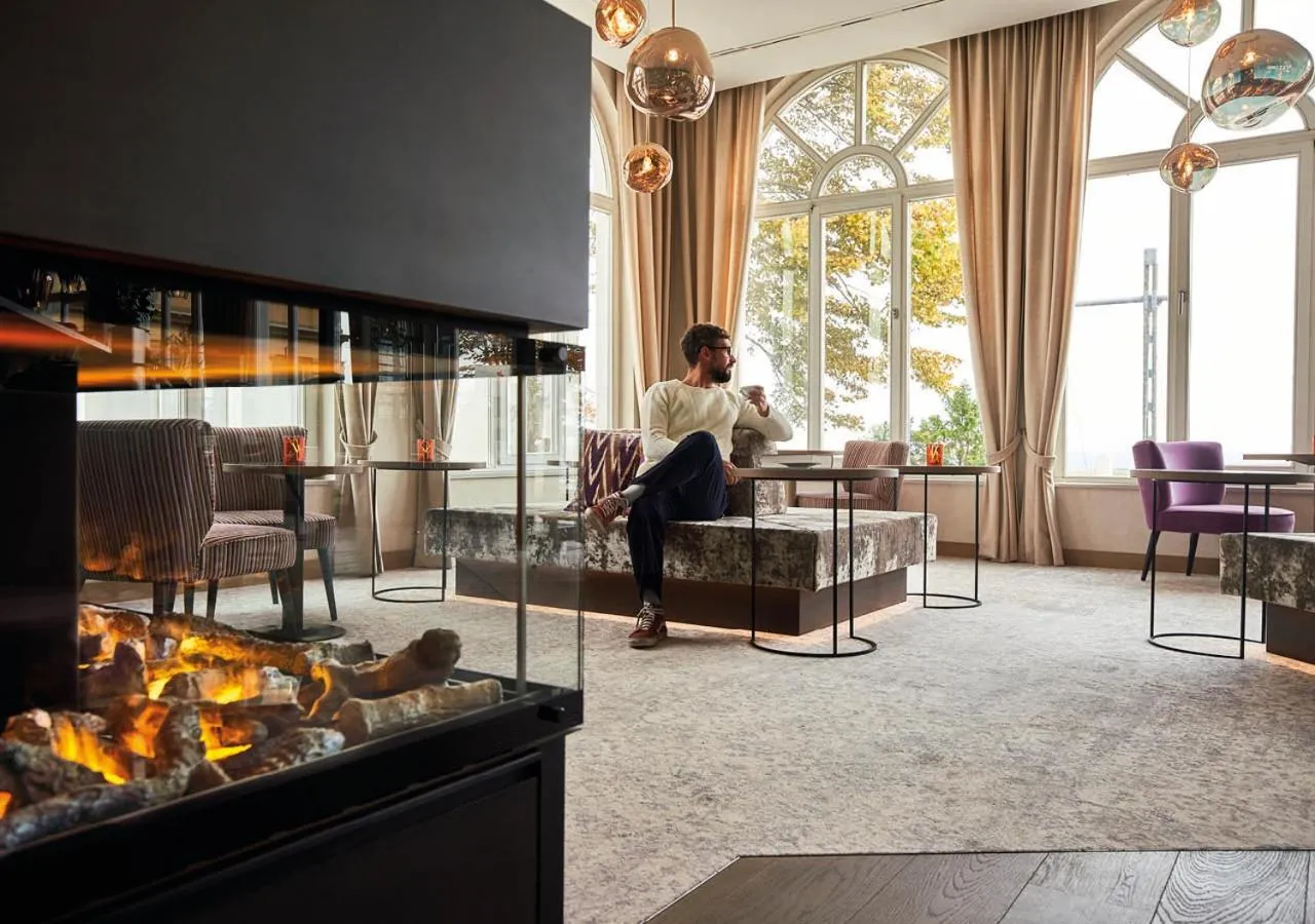 Lobby or reception in SEETELHOTEL Strandhotel Atlantic das Boutiquehotel am Meer