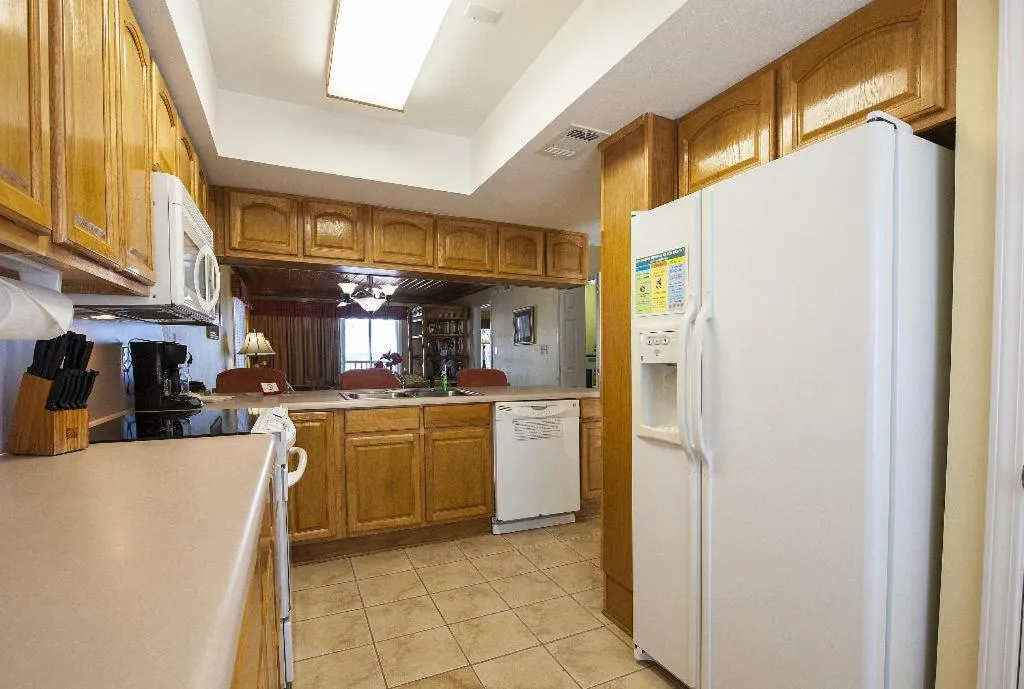 Kitchen or kitchenette in GetAways at Soundside Holiday Beach Resort