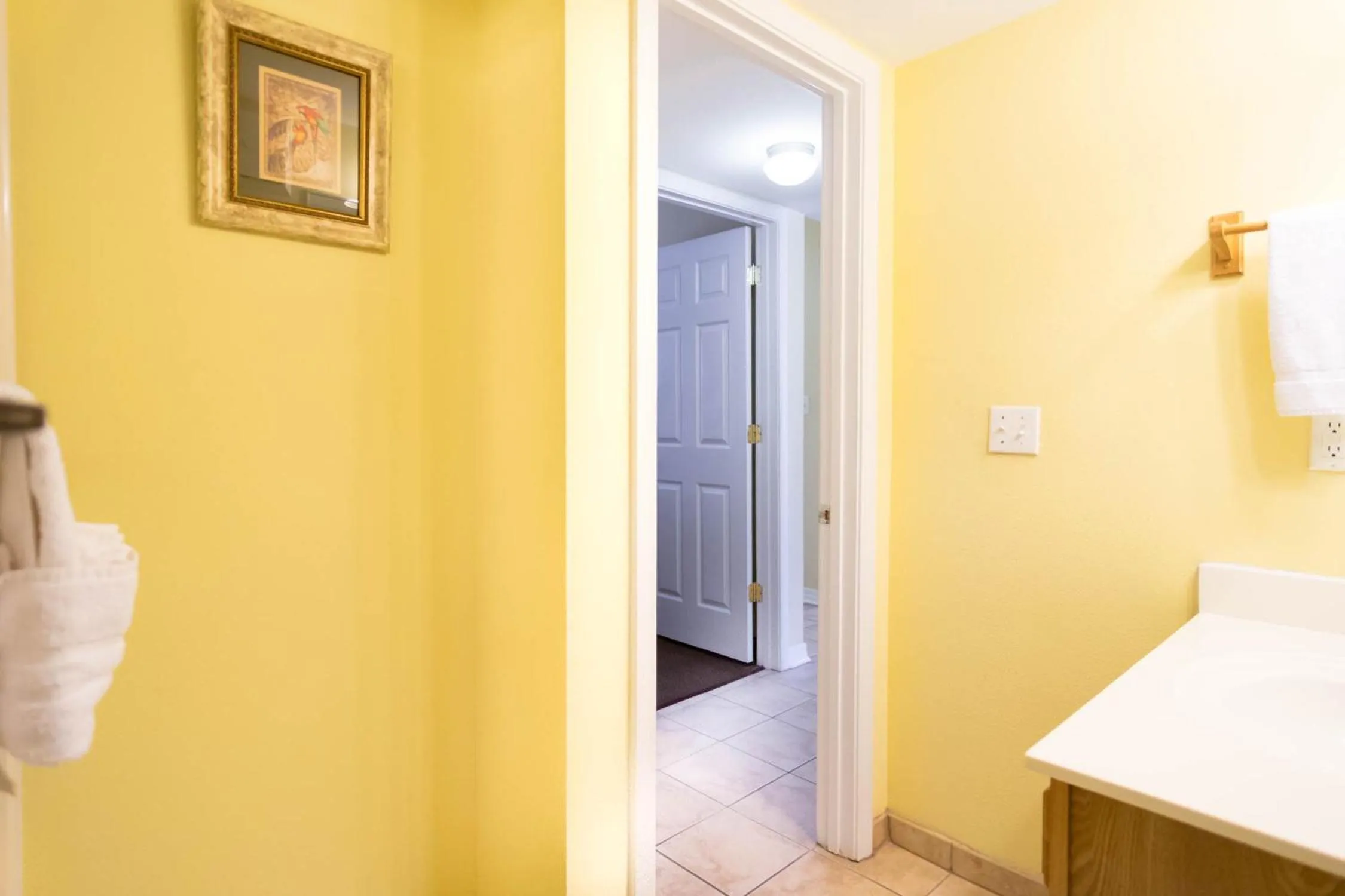 Bed in GetAways at Soundside Holiday Beach Resort