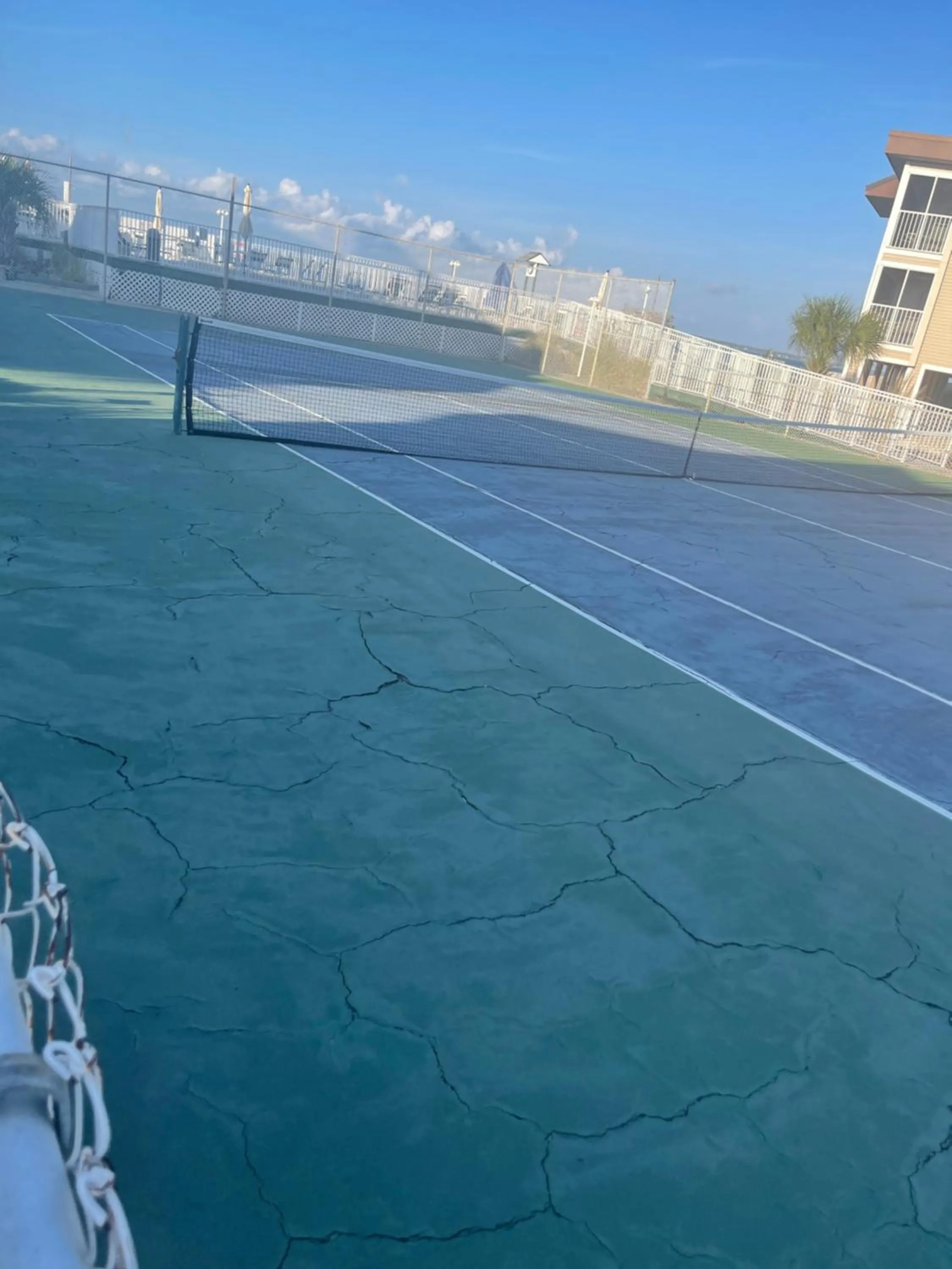 Tennis court in GetAways at Soundside Holiday Beach Resort