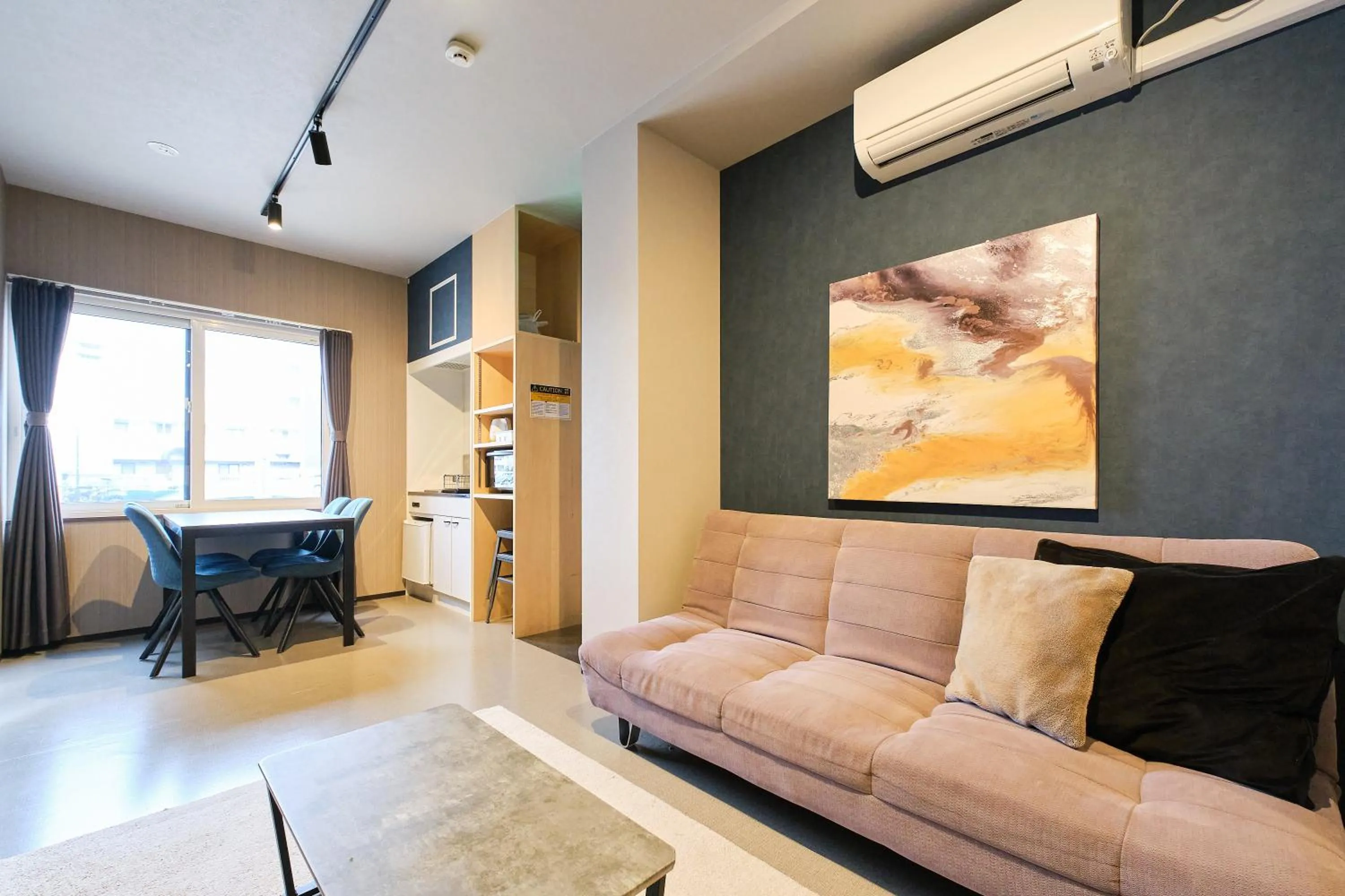 Living room in UCHI Living Stay Sapporo Kikusui