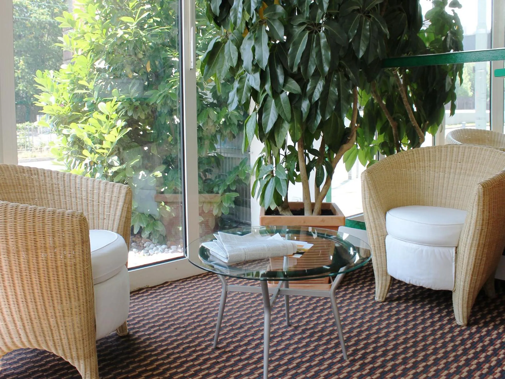 Lobby or reception in Motel Frankfurt