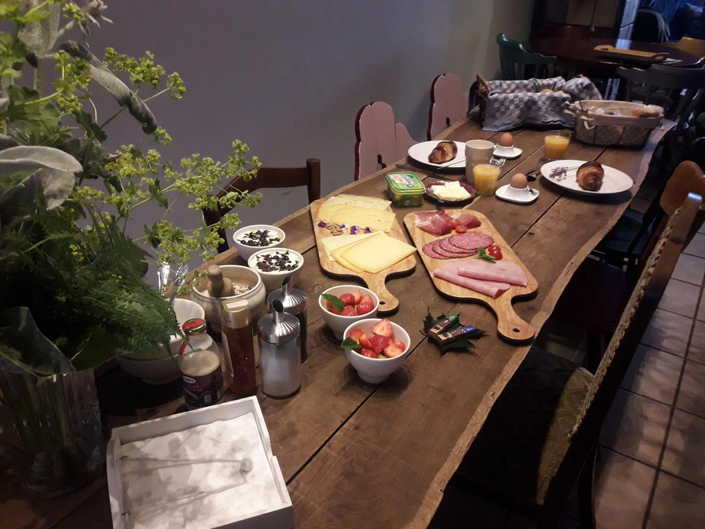 Breakfast in La Vie en Rose hotel