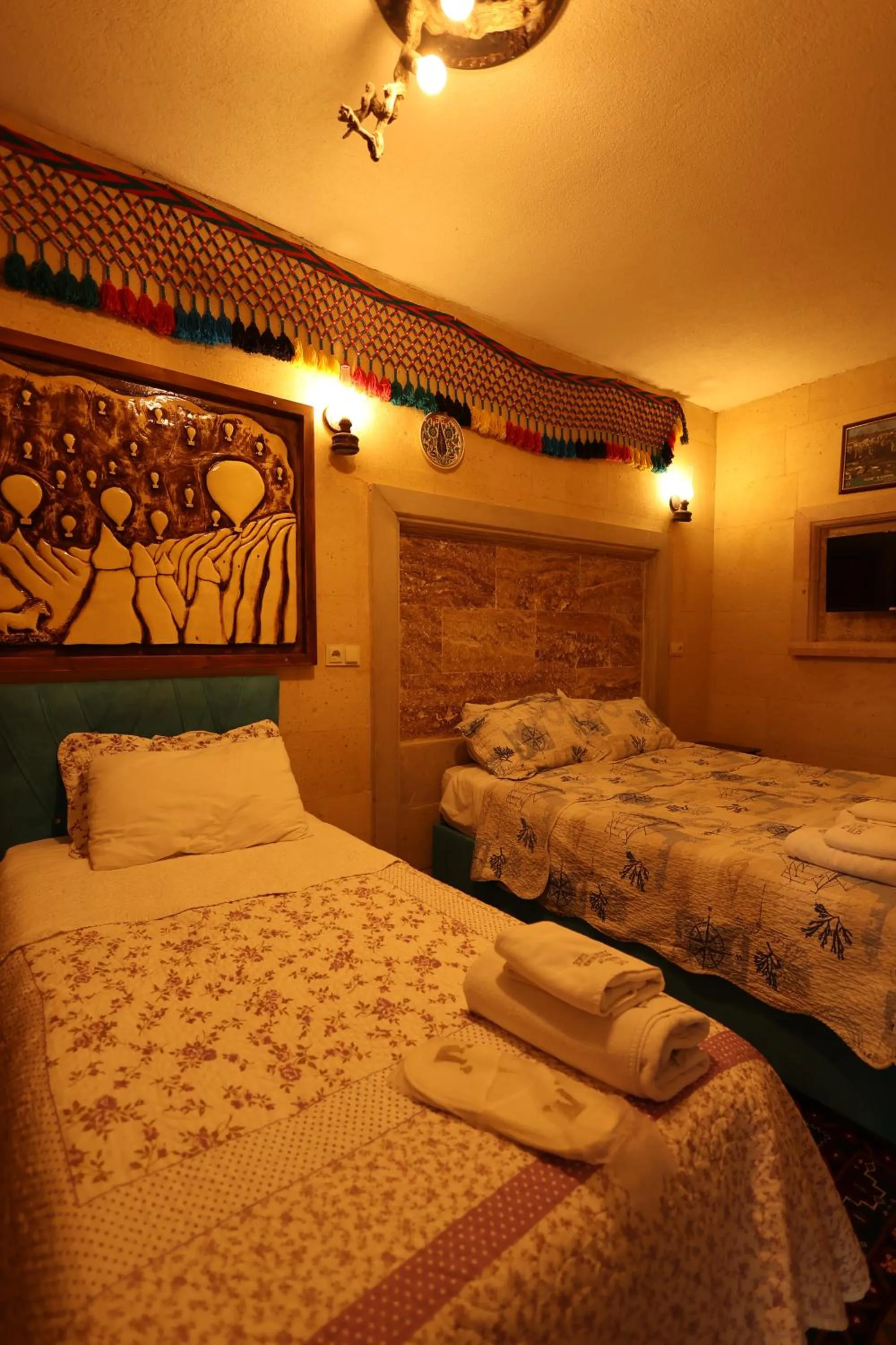 Bed in Lucky Luke Stone House