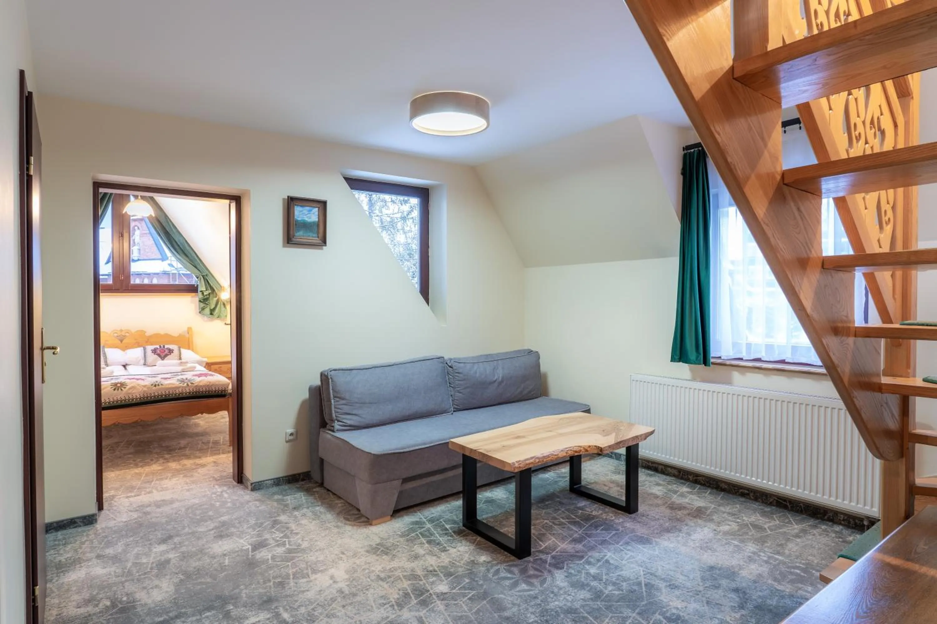 Living room, Bed in Willa Monte Rosa