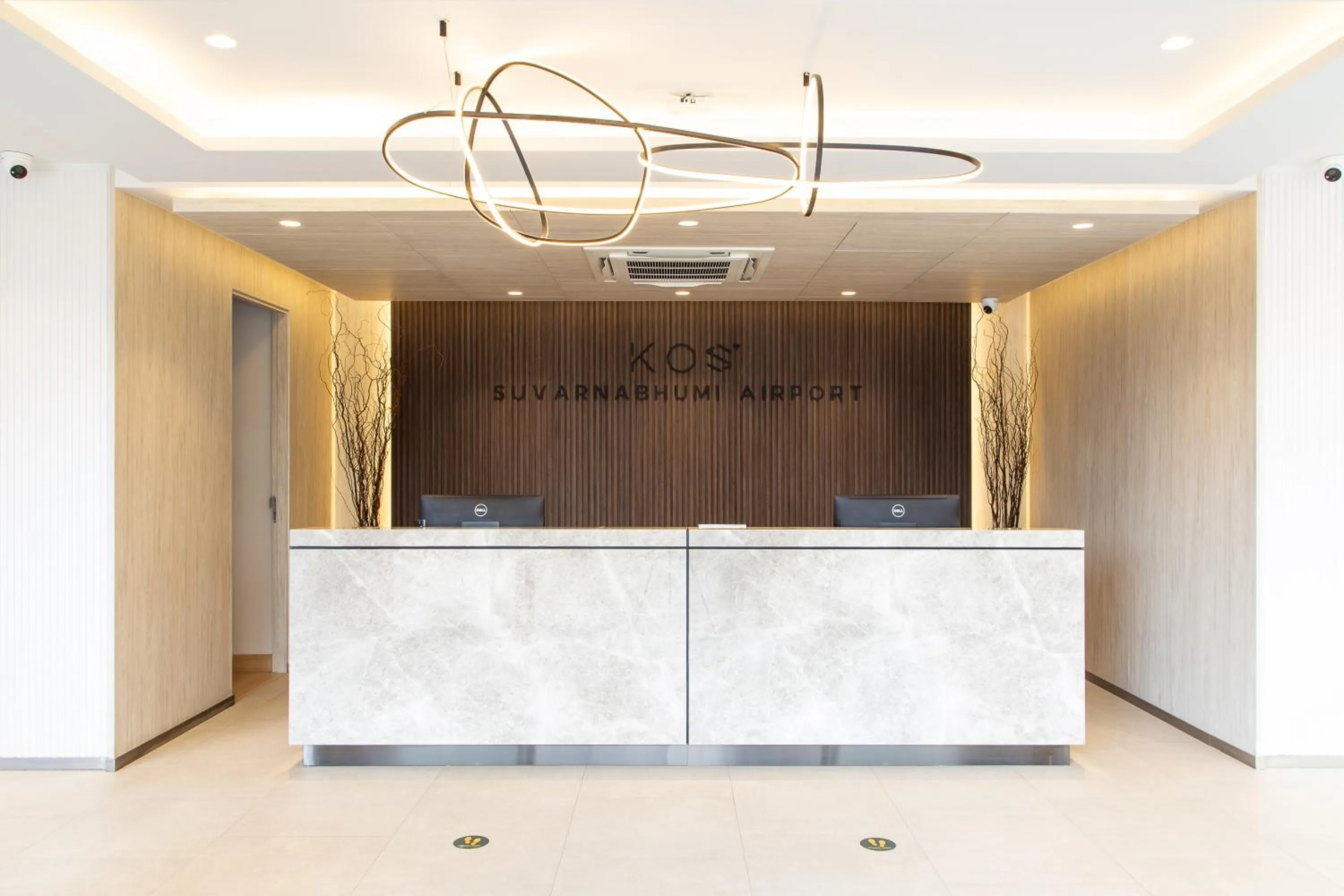 Lobby or reception in KOS Hotel Suvarnabhumi Airport -SHA Extra Plus