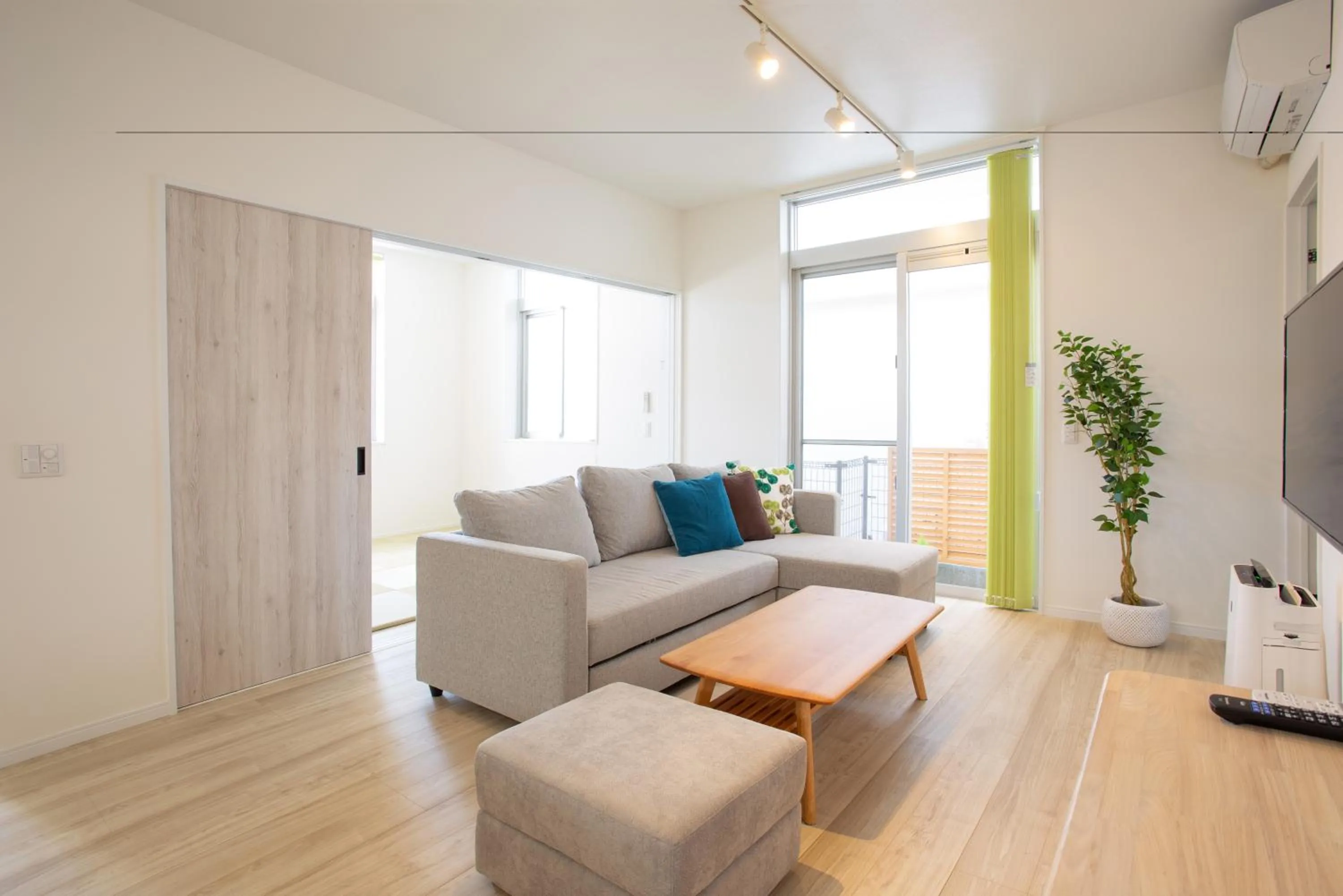 Living room in stylish House URUMA