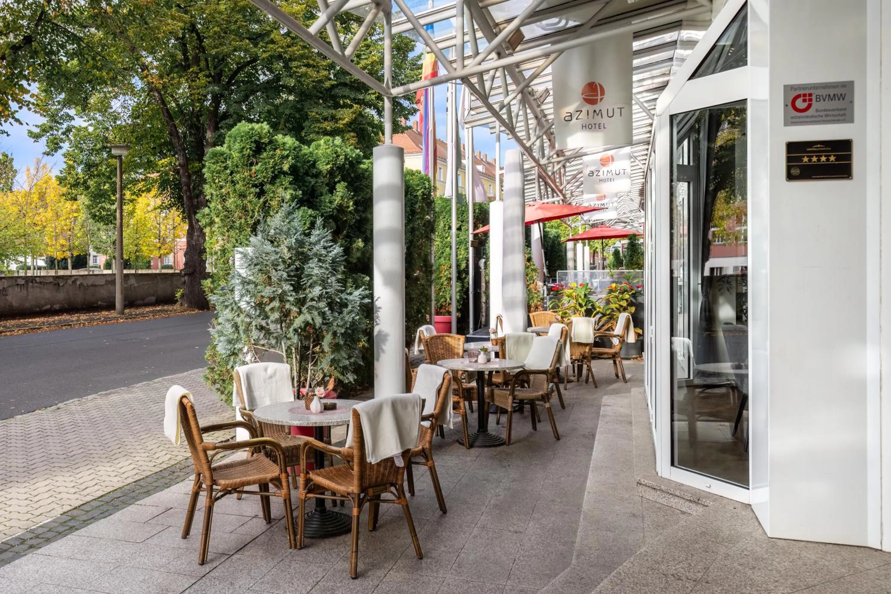 Balcony/Terrace in AZIMUT Hotel Dresden
