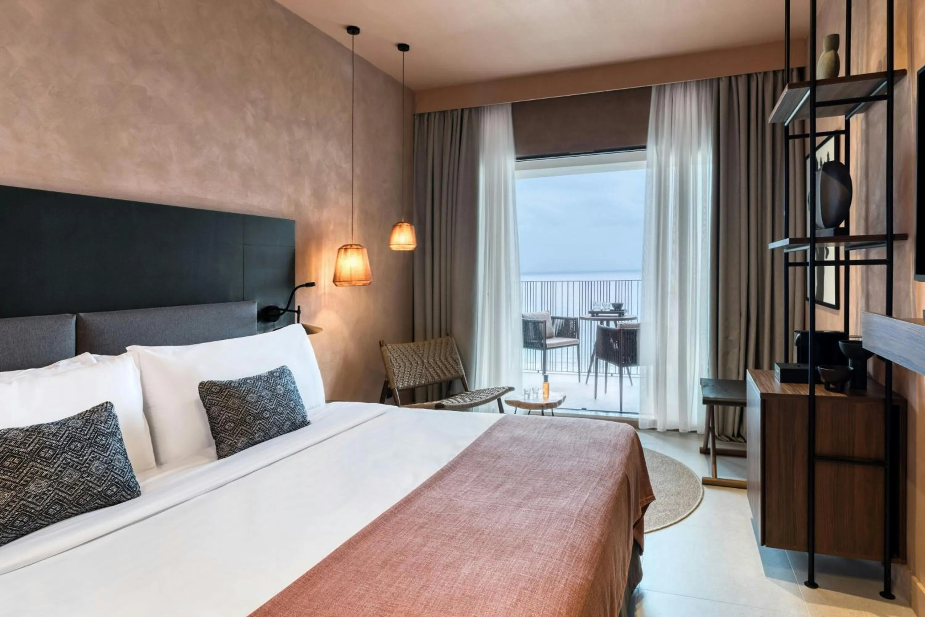 Photo of the whole room, Bed in Domes of Corfu, Autograph Collection