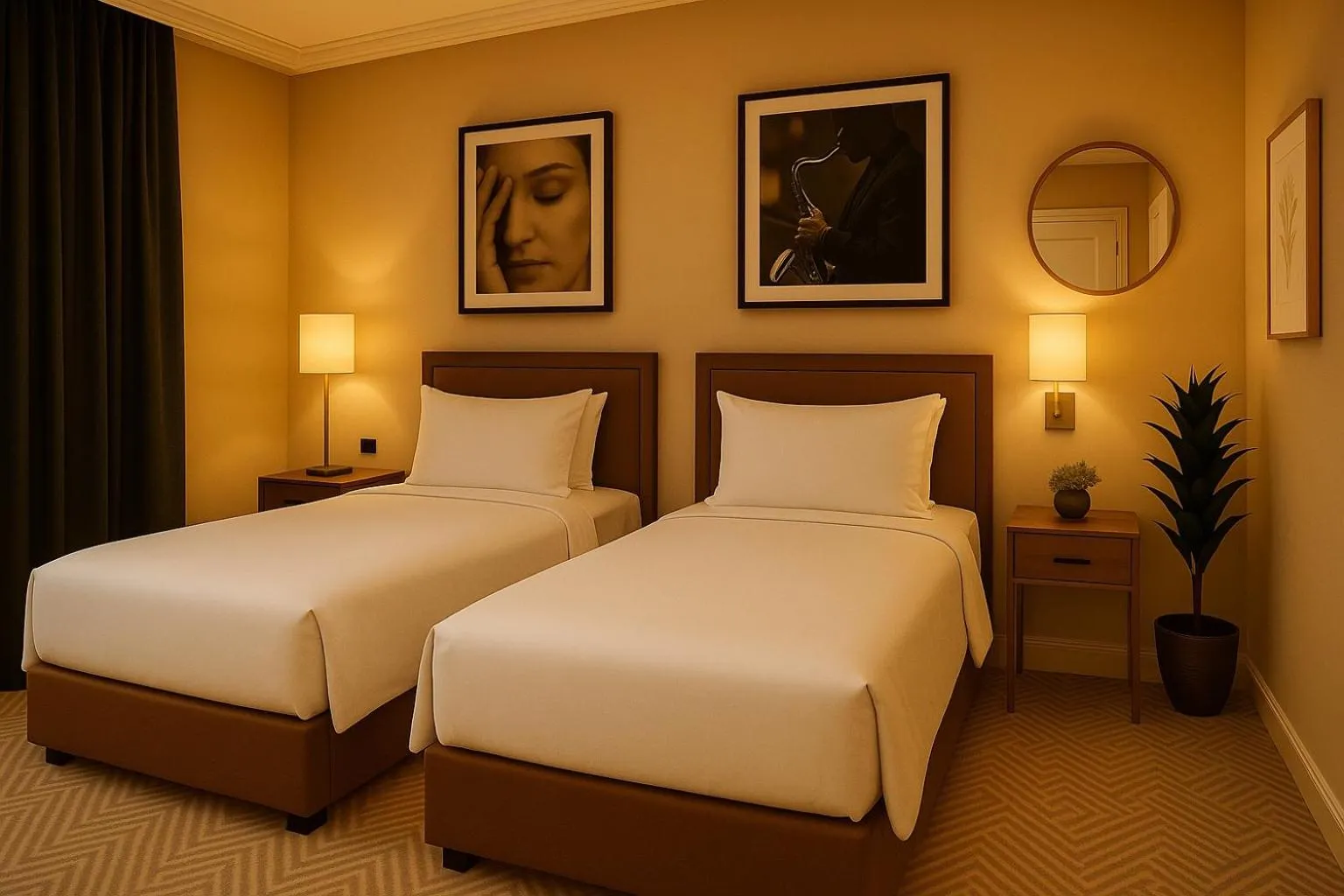 Bed in The Hadley Hotel