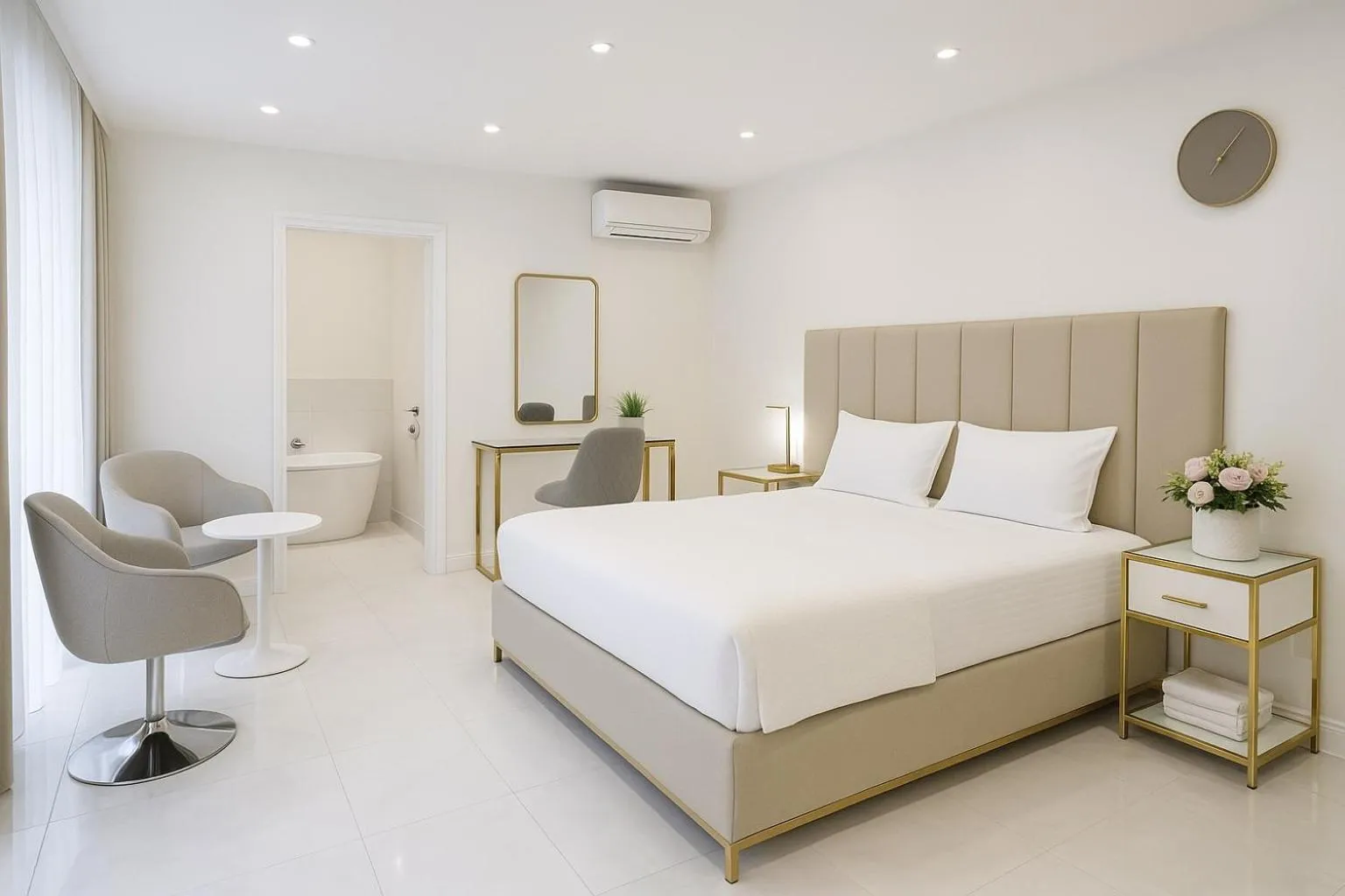 Bed in The Hadley Hotel