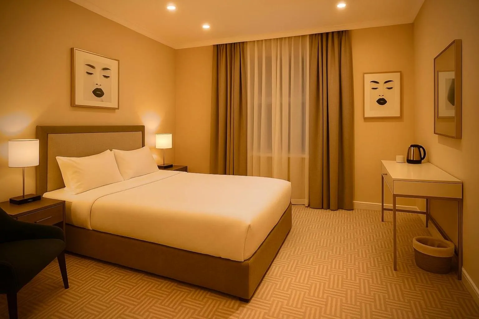 Bed in The Hadley Hotel