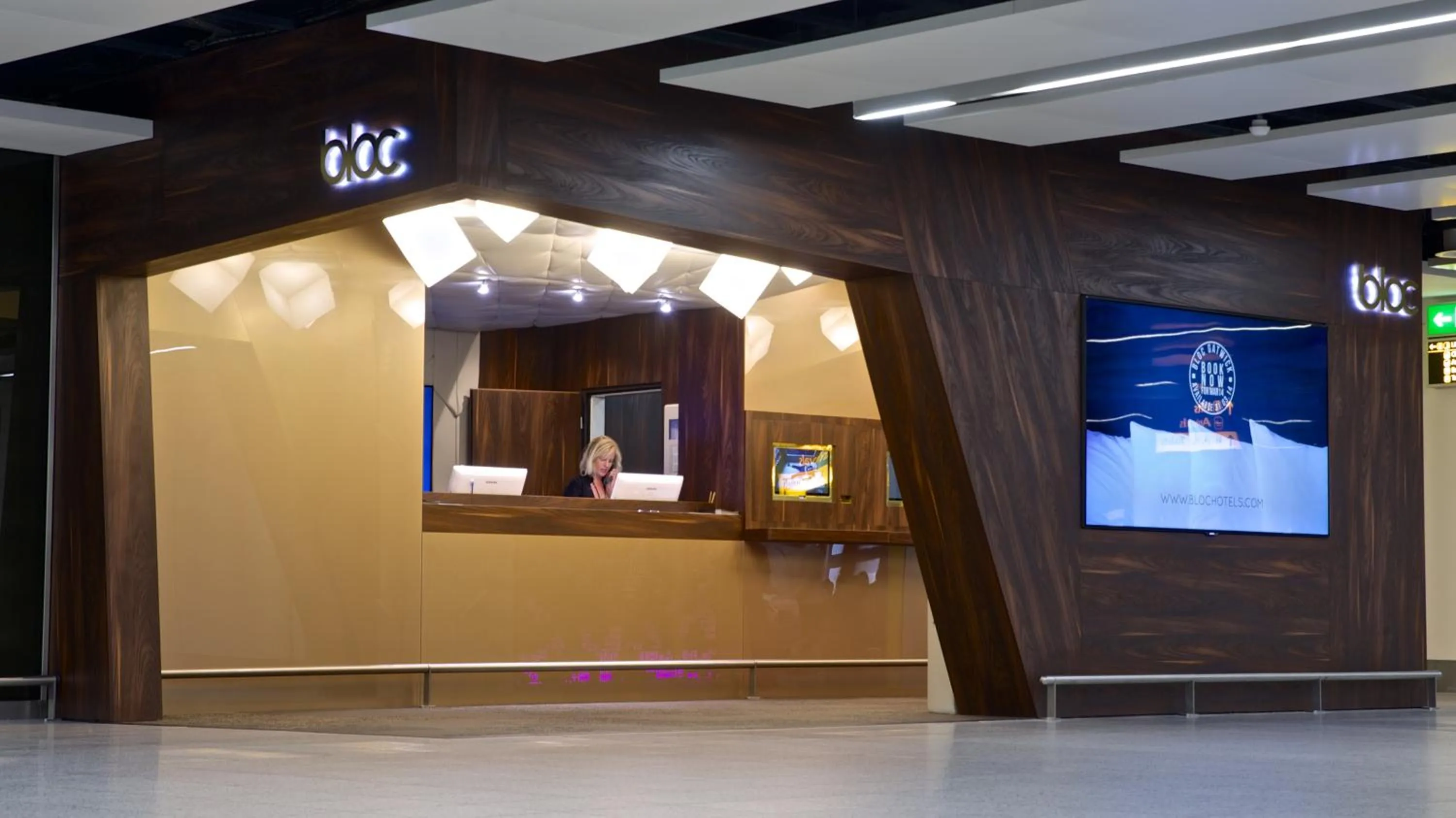 Lobby or reception in Bloc Hotel London Gatwick Airport