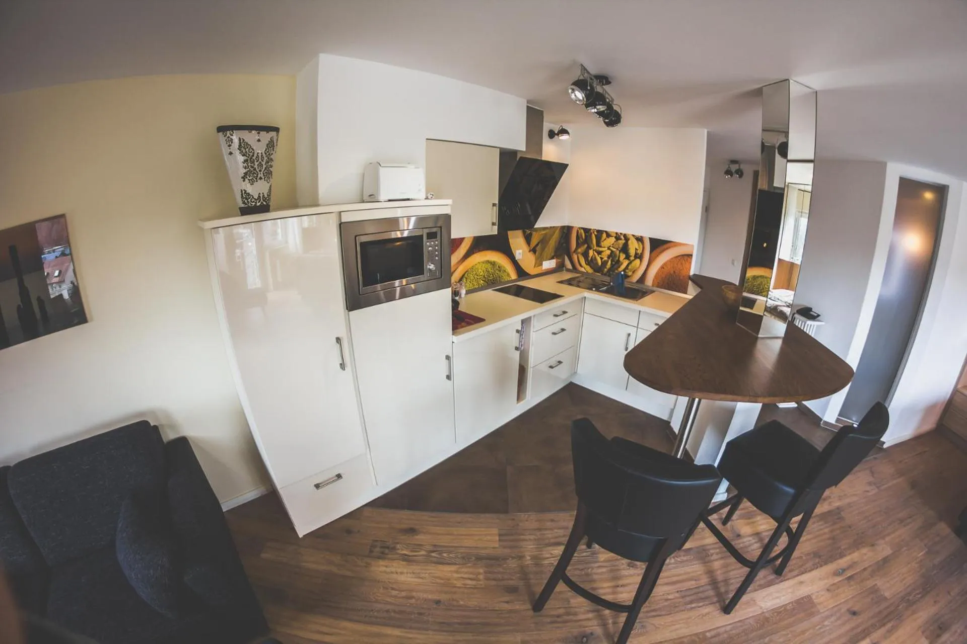 Kitchen or kitchenette in Rebgarten Hotel Adler