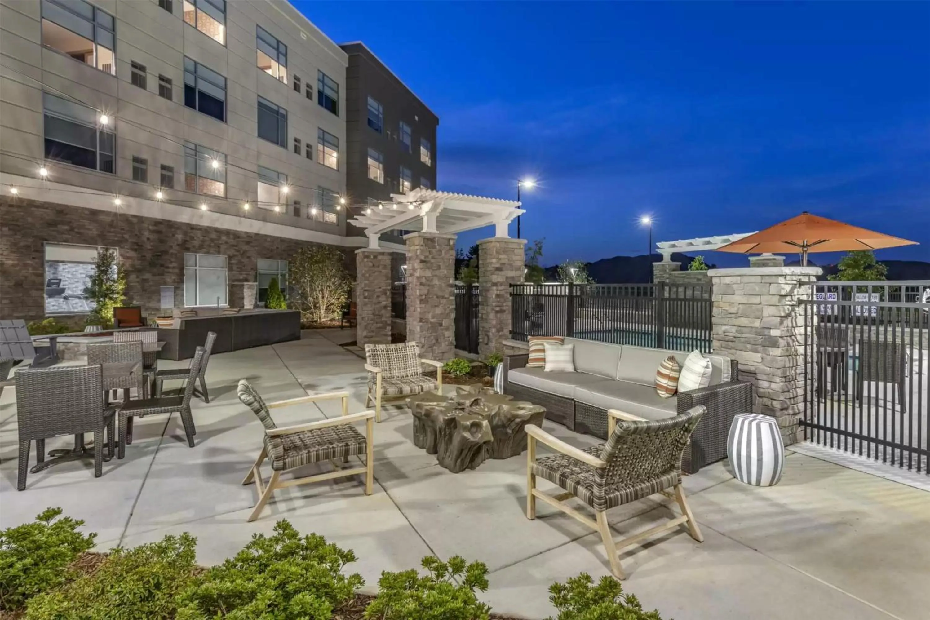 Patio in DoubleTree by Hilton Greenville Woodruff Road