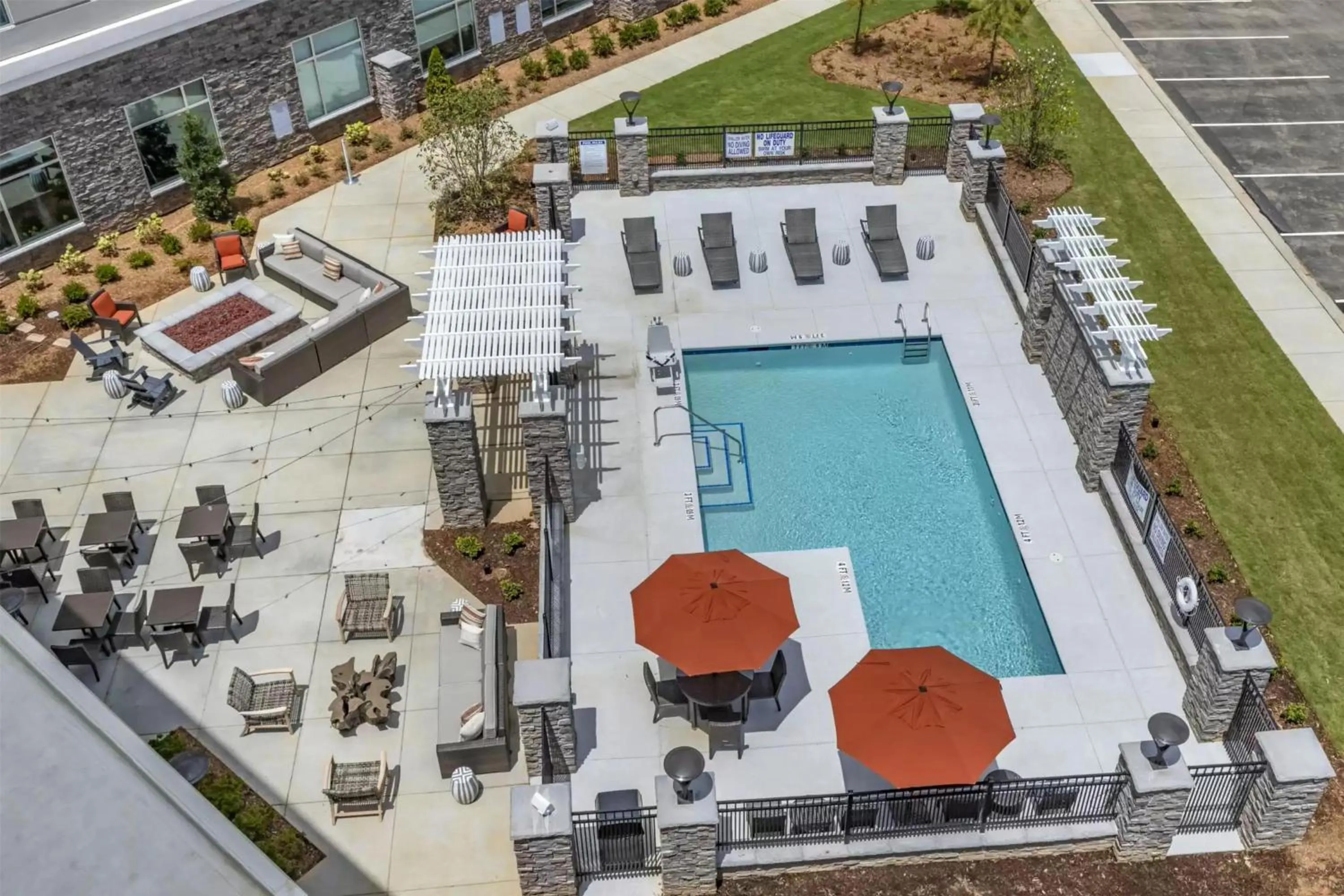 Pool view in DoubleTree by Hilton Greenville Woodruff Road