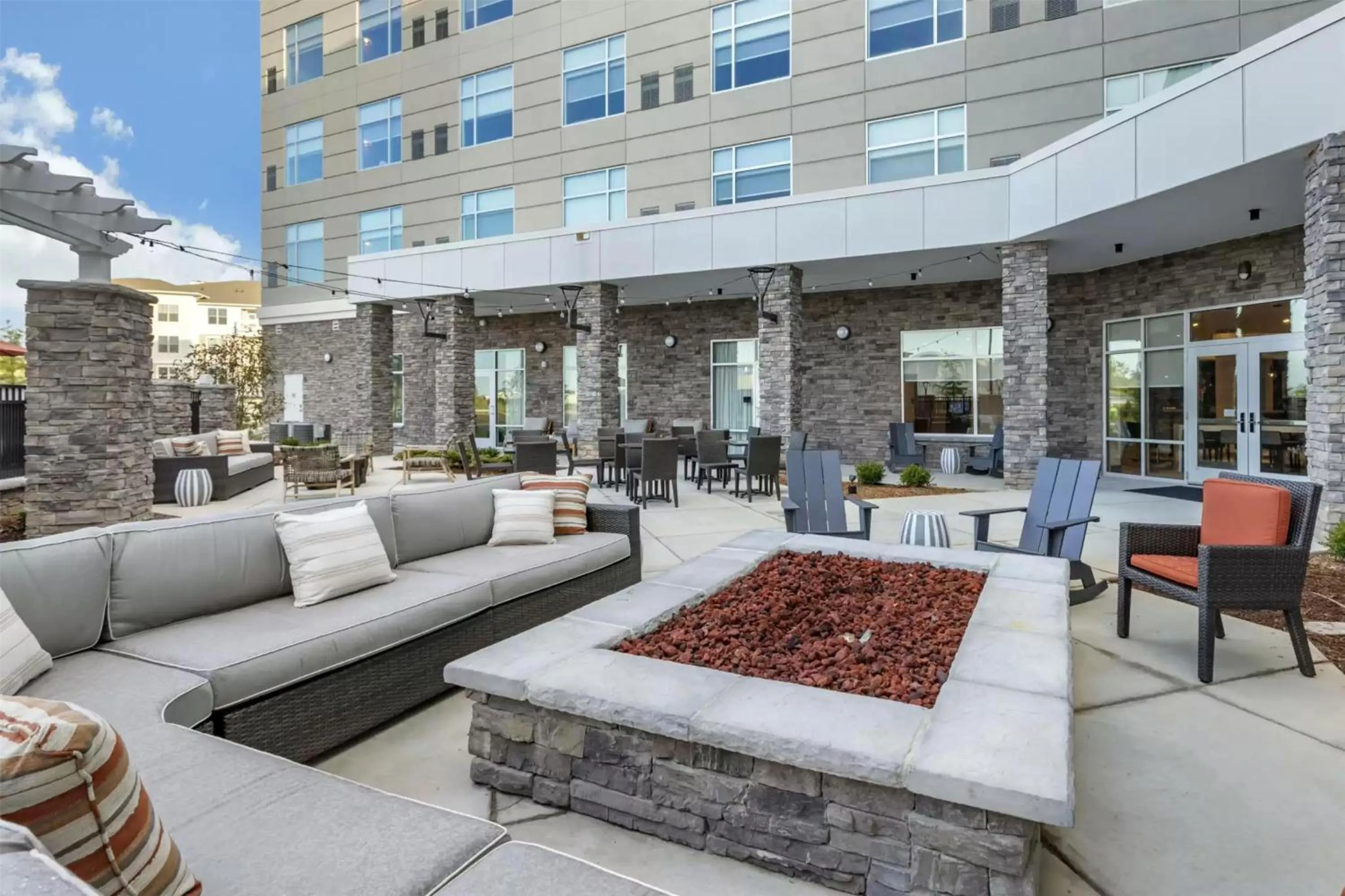 Patio in DoubleTree by Hilton Greenville Woodruff Road