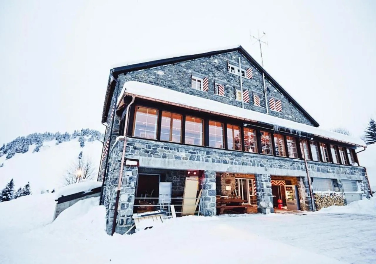 Property building, Winter in Maison de Montagne Bretaye