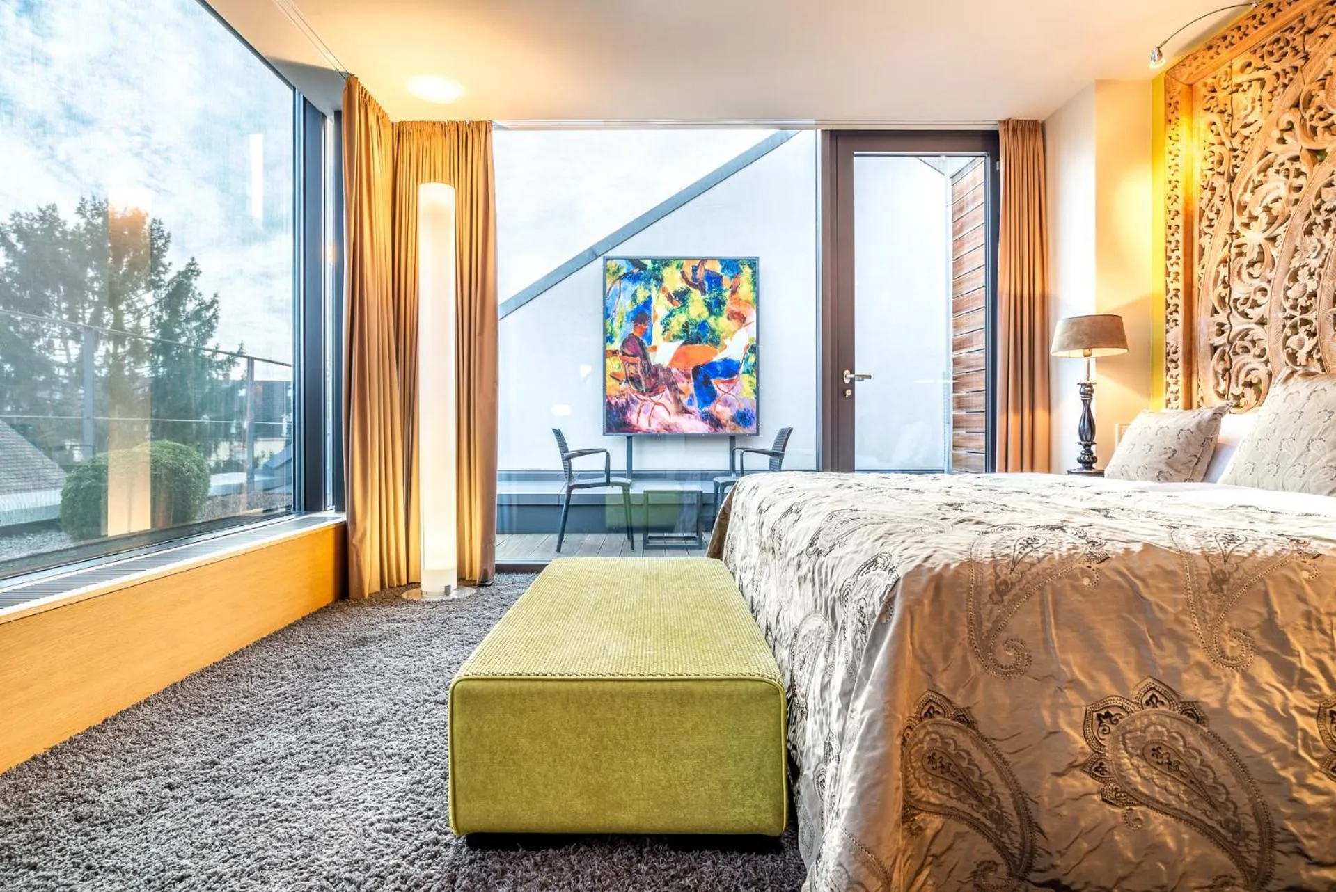 Photo of the whole room, Bed in Hotel Der Blaue Reiter