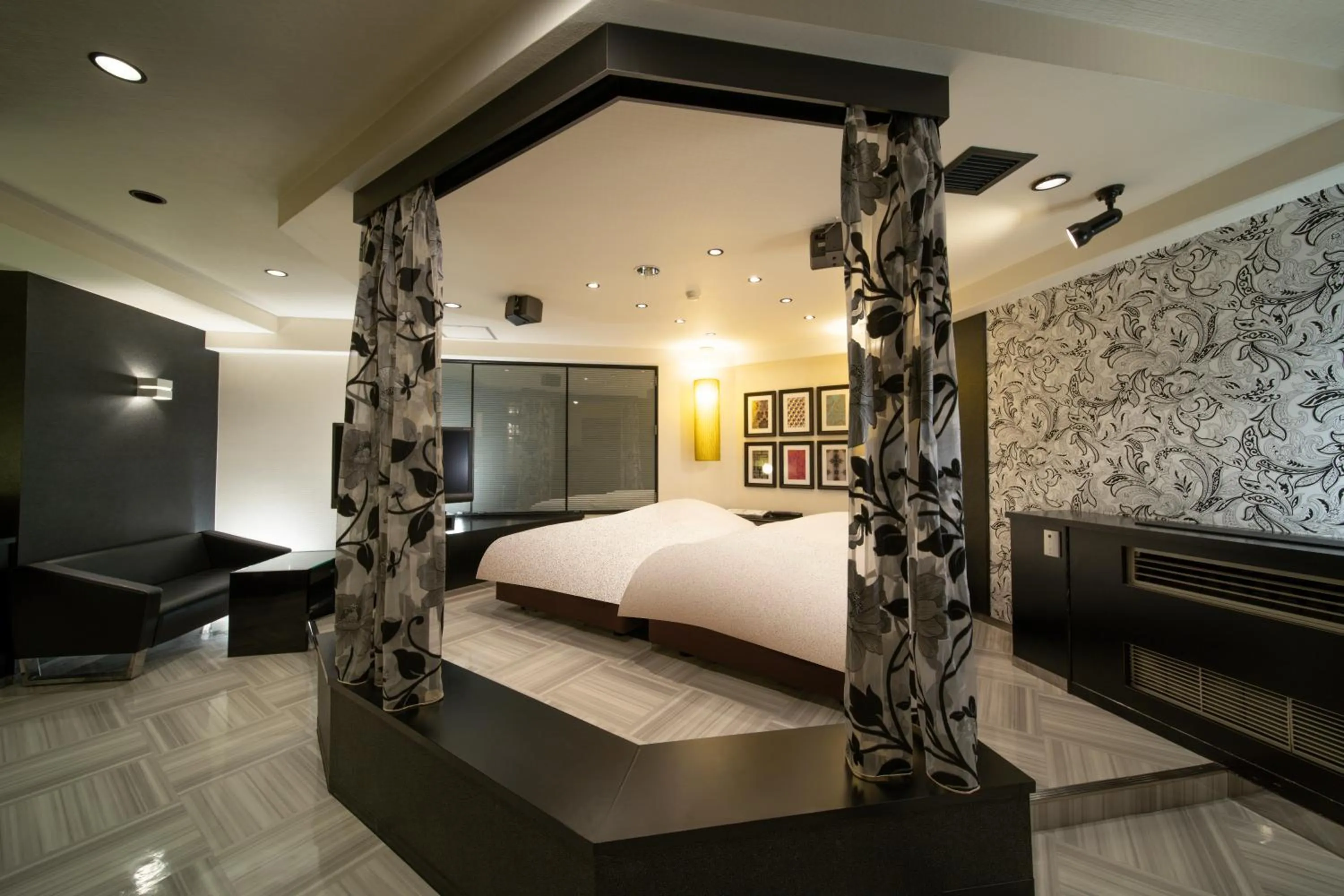 Bed in Royal Hotel Uohachi Bettei