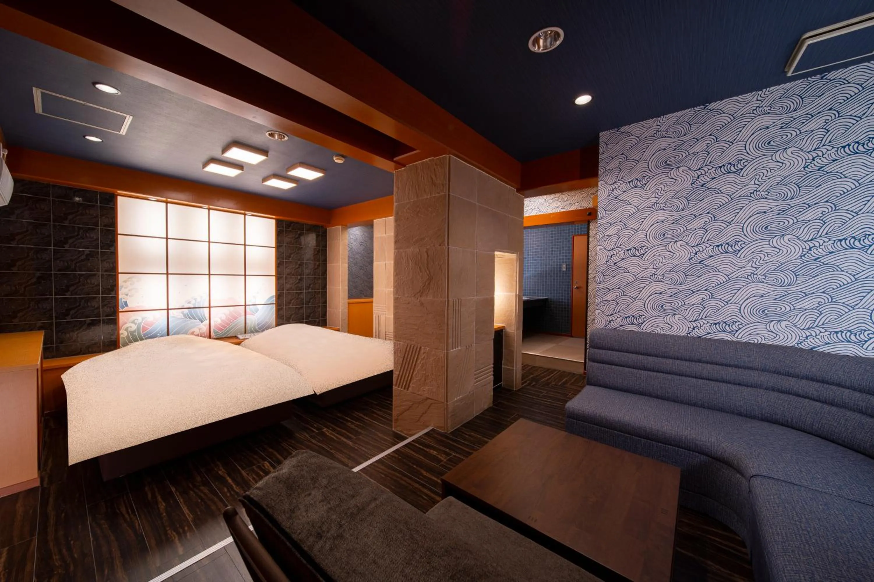 Bed in Royal Hotel Uohachi Bettei