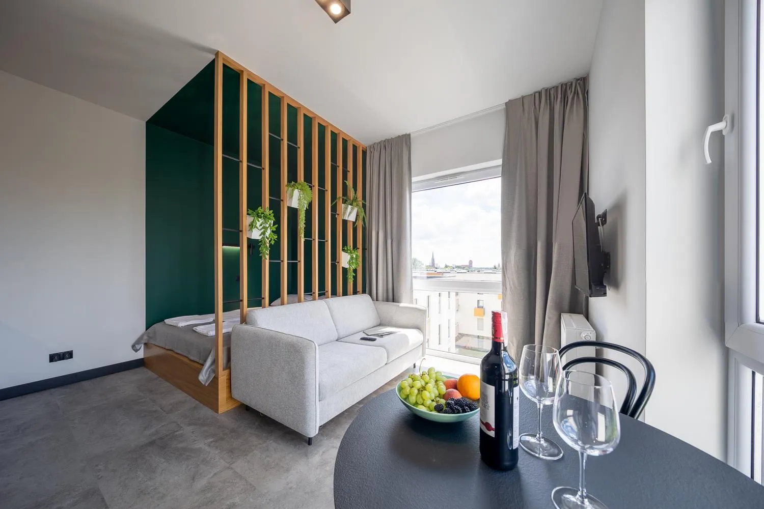 Living room, Bed in TOP Garden Aparthotel