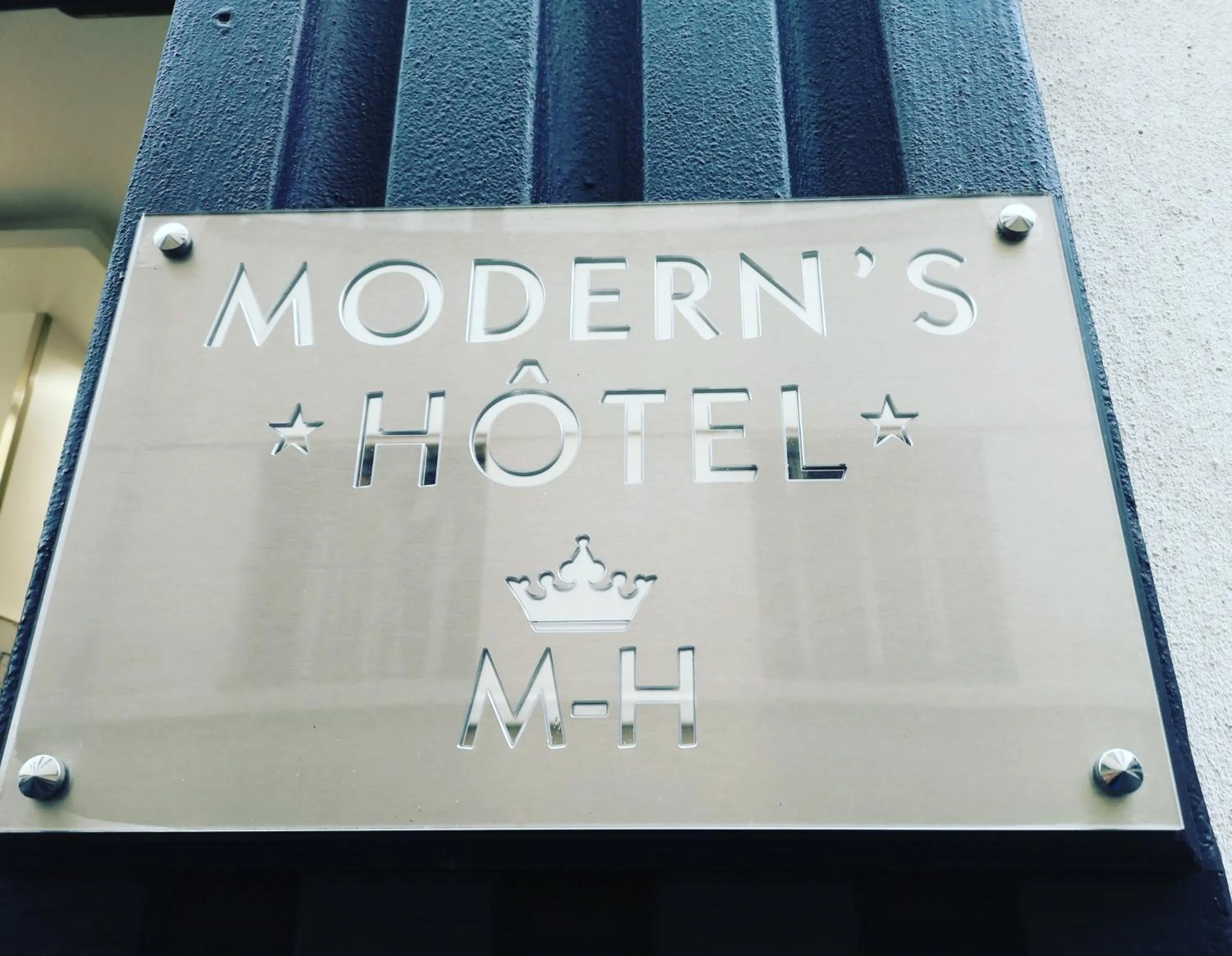 Logo/Certificate/Sign in Modern's Hotel