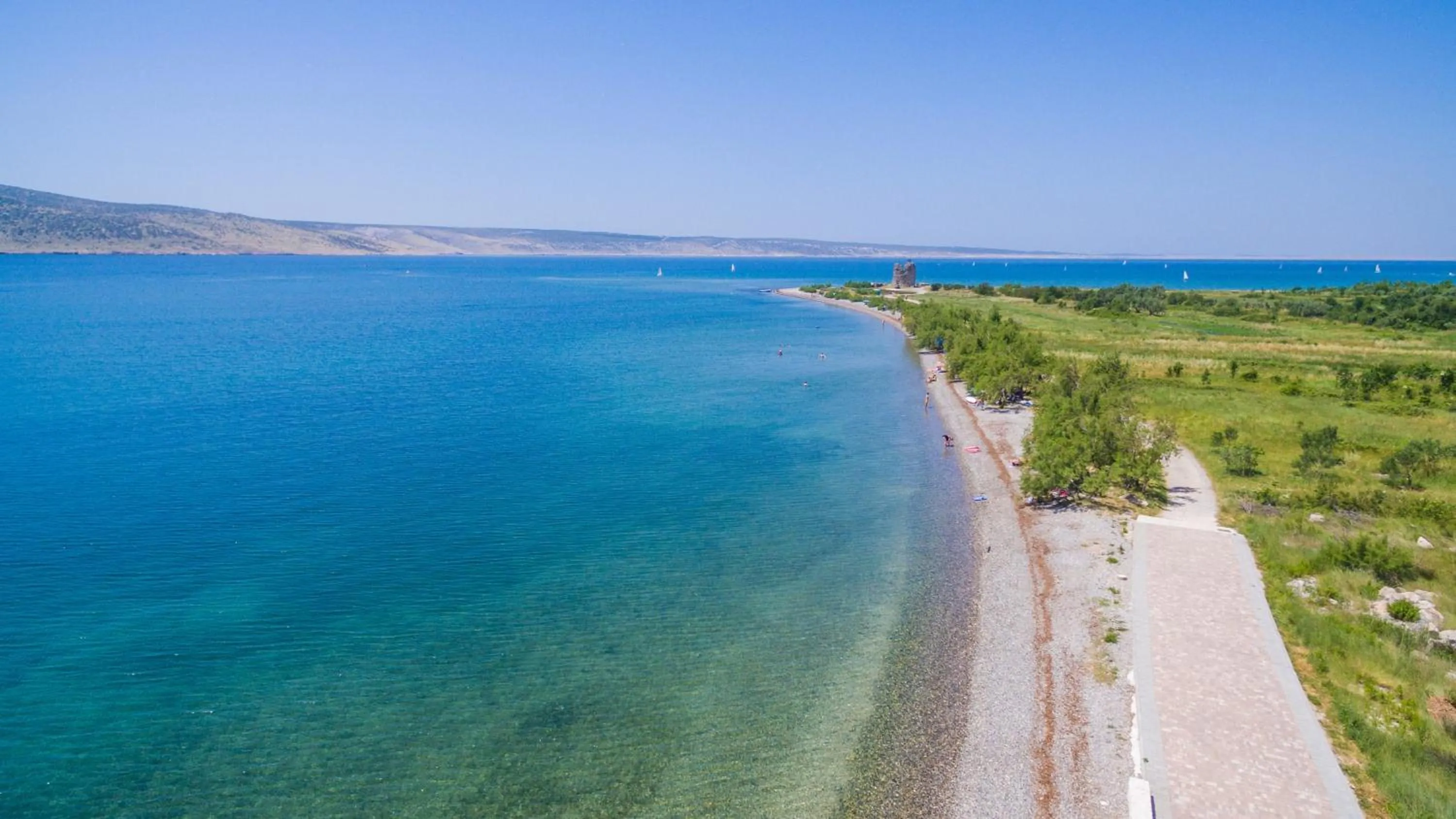 Bird's eye view in Camping Paklenica
