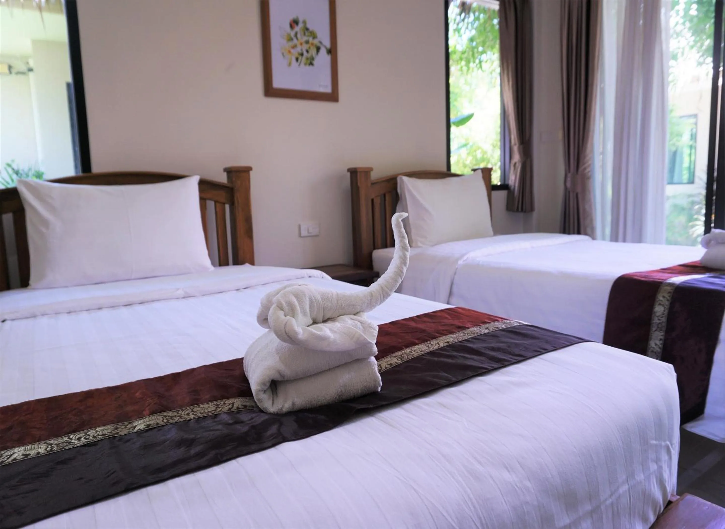 Bed in Papa's Home And Rabbit Café