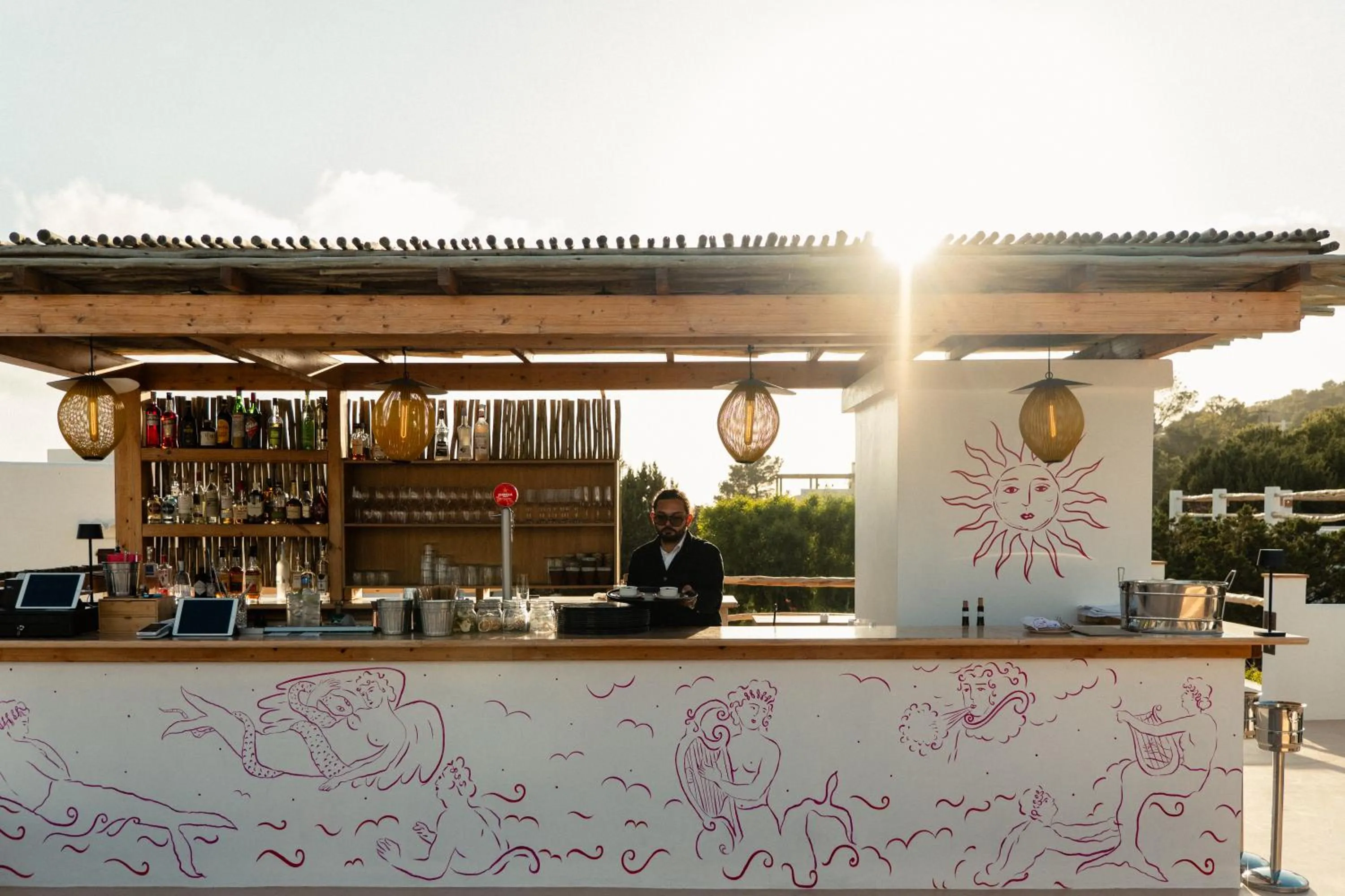 Lounge or bar in Petunia Ibiza, a Beaumier hotel