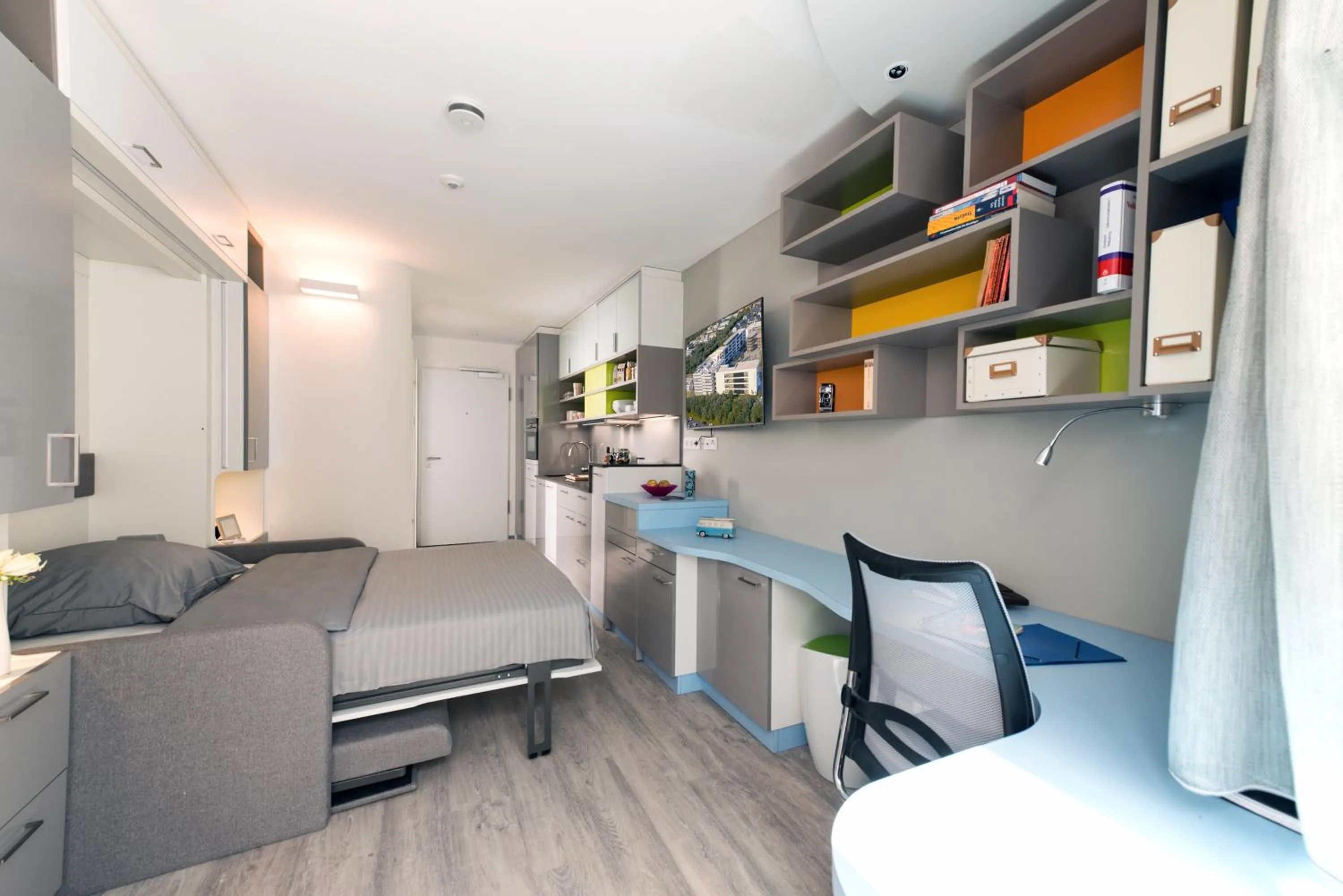 Bedroom in The Brucklyn Apartments