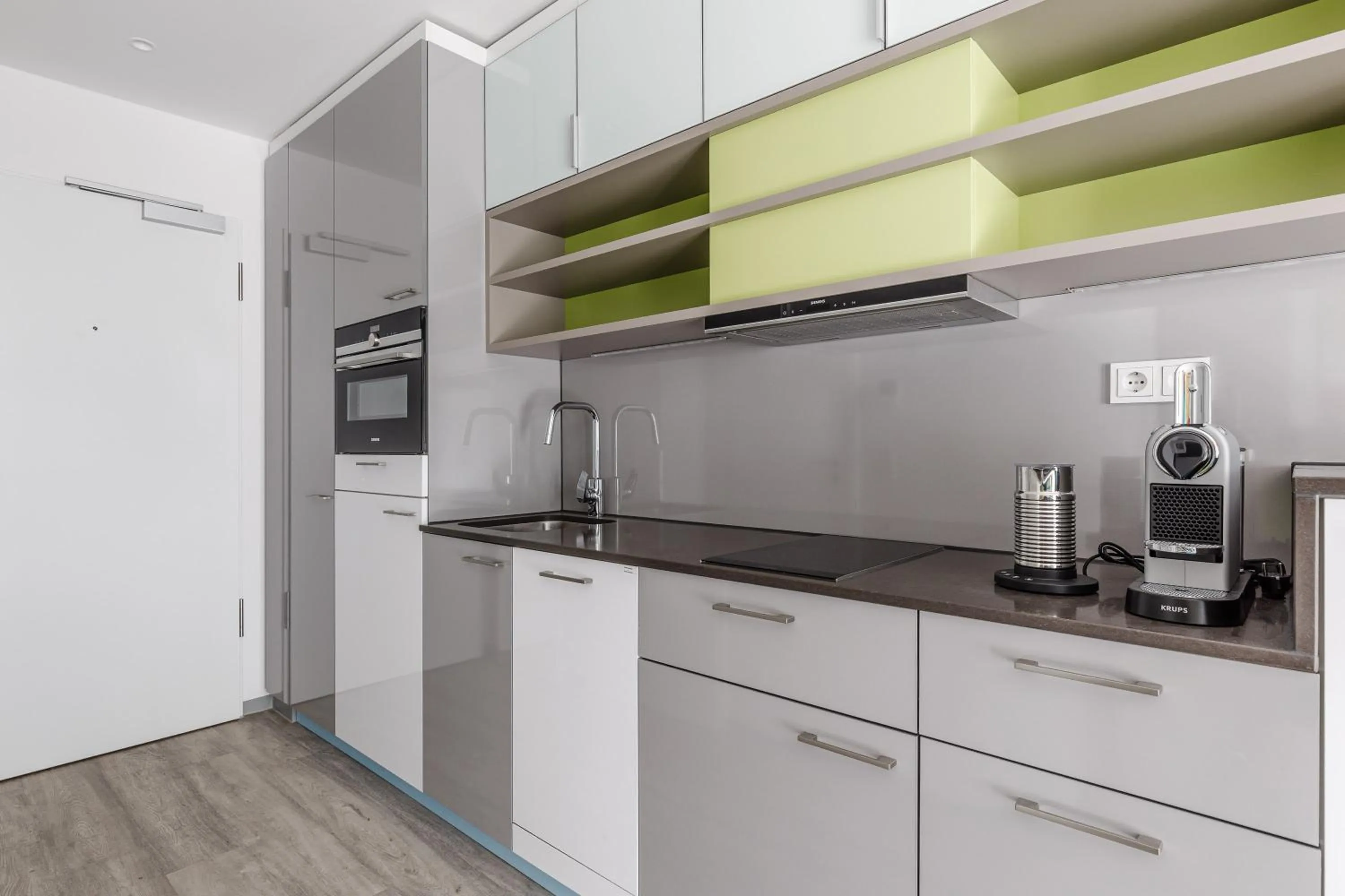 Kitchen or kitchenette in The Brucklyn Apartments