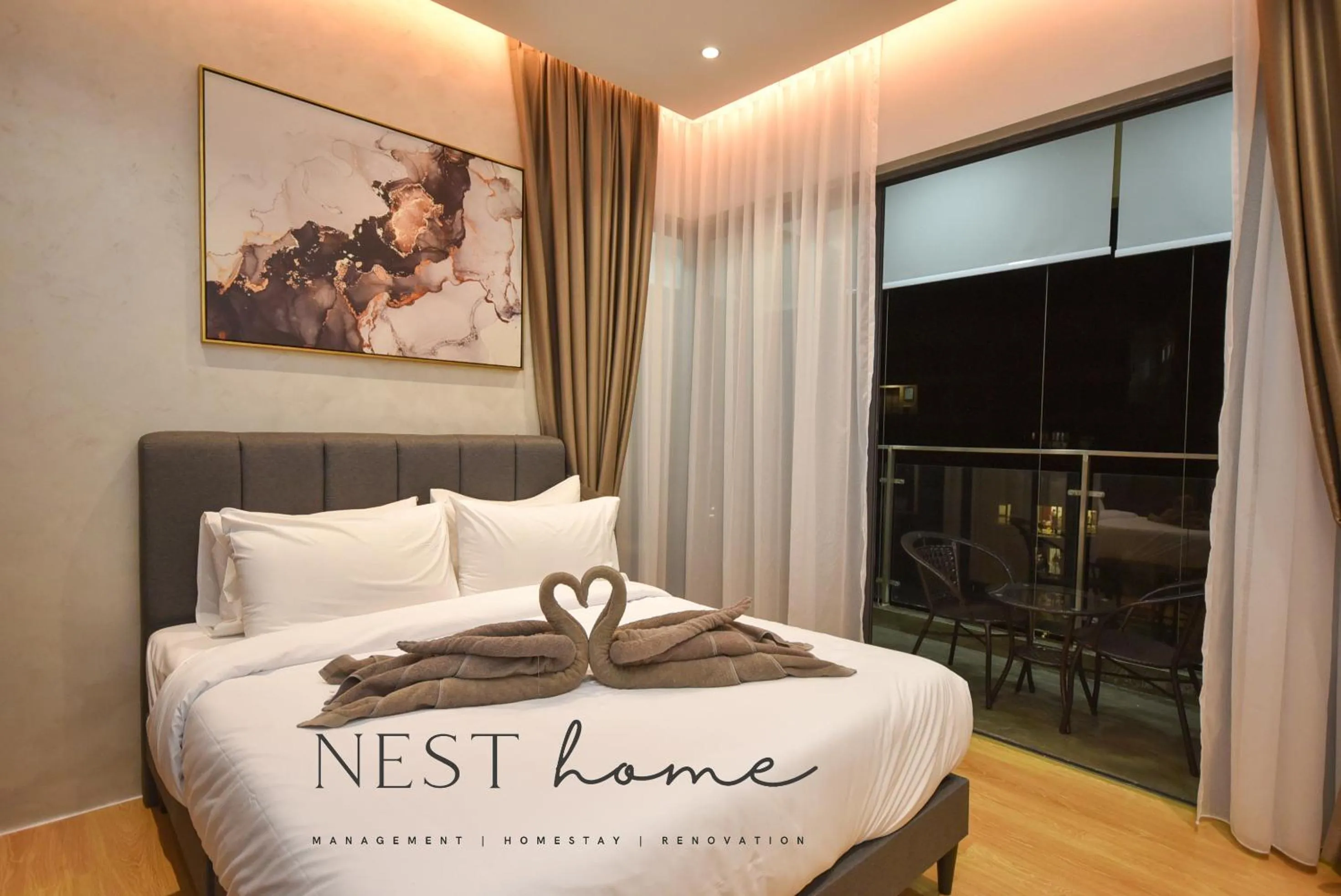 Bedroom, Bed in Country Garden Seaview Suite by Nest Home at Danga Bay