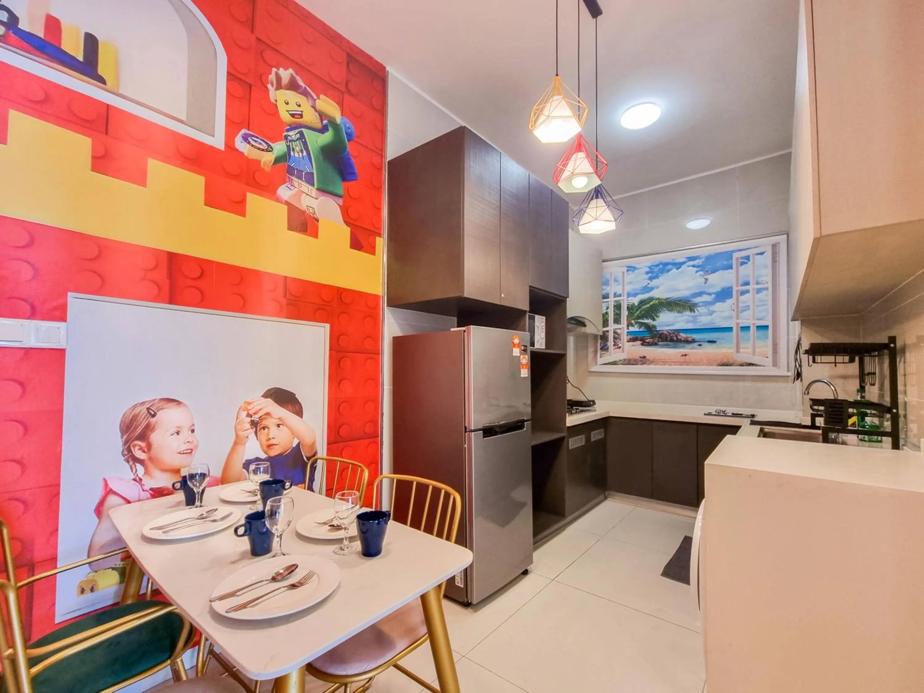 Dining area in Country Garden Seaview Suite by Nest Home at Danga Bay