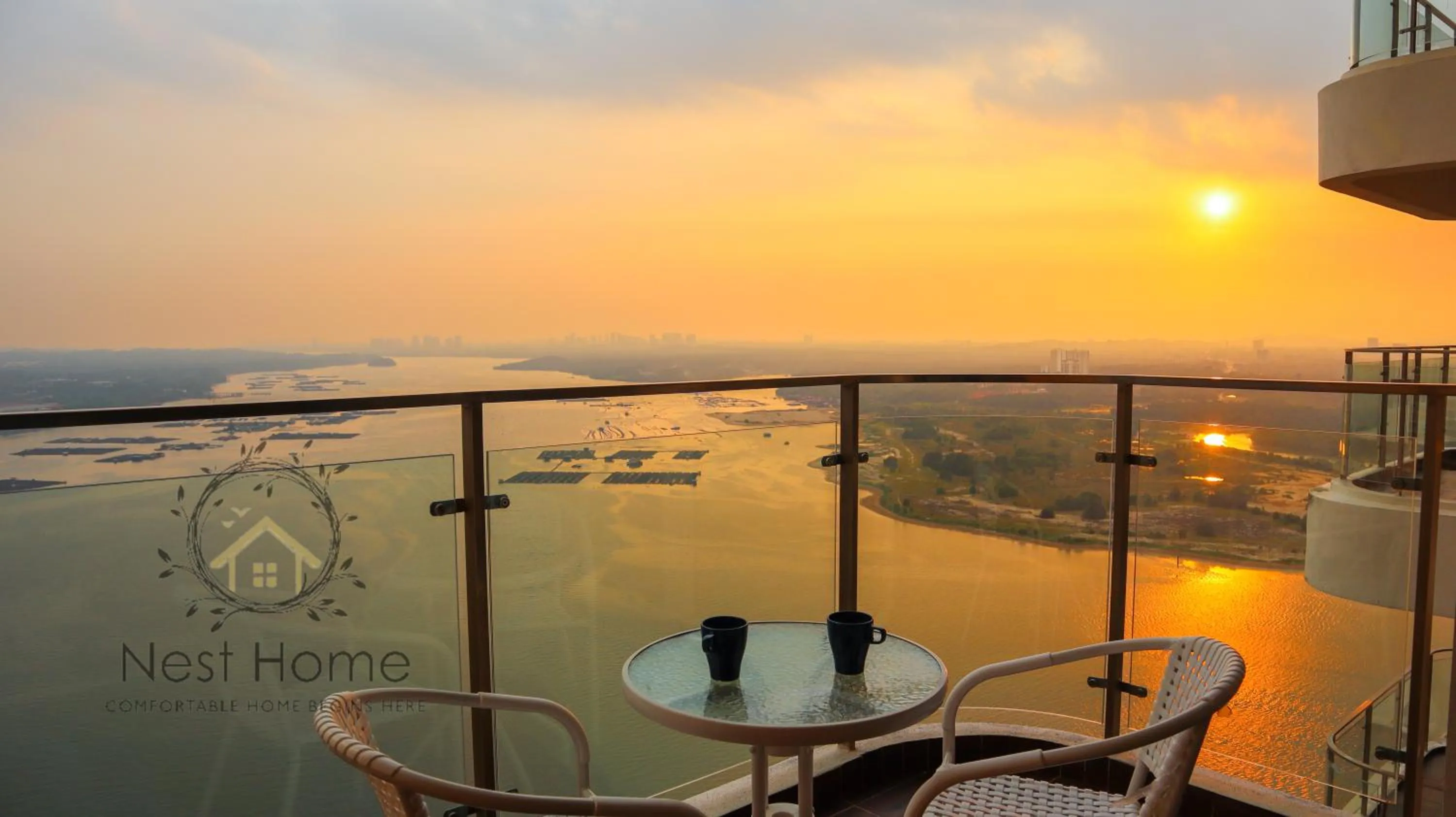 Balcony/Terrace in Country Garden Seaview Suite by Nest Home at Danga Bay