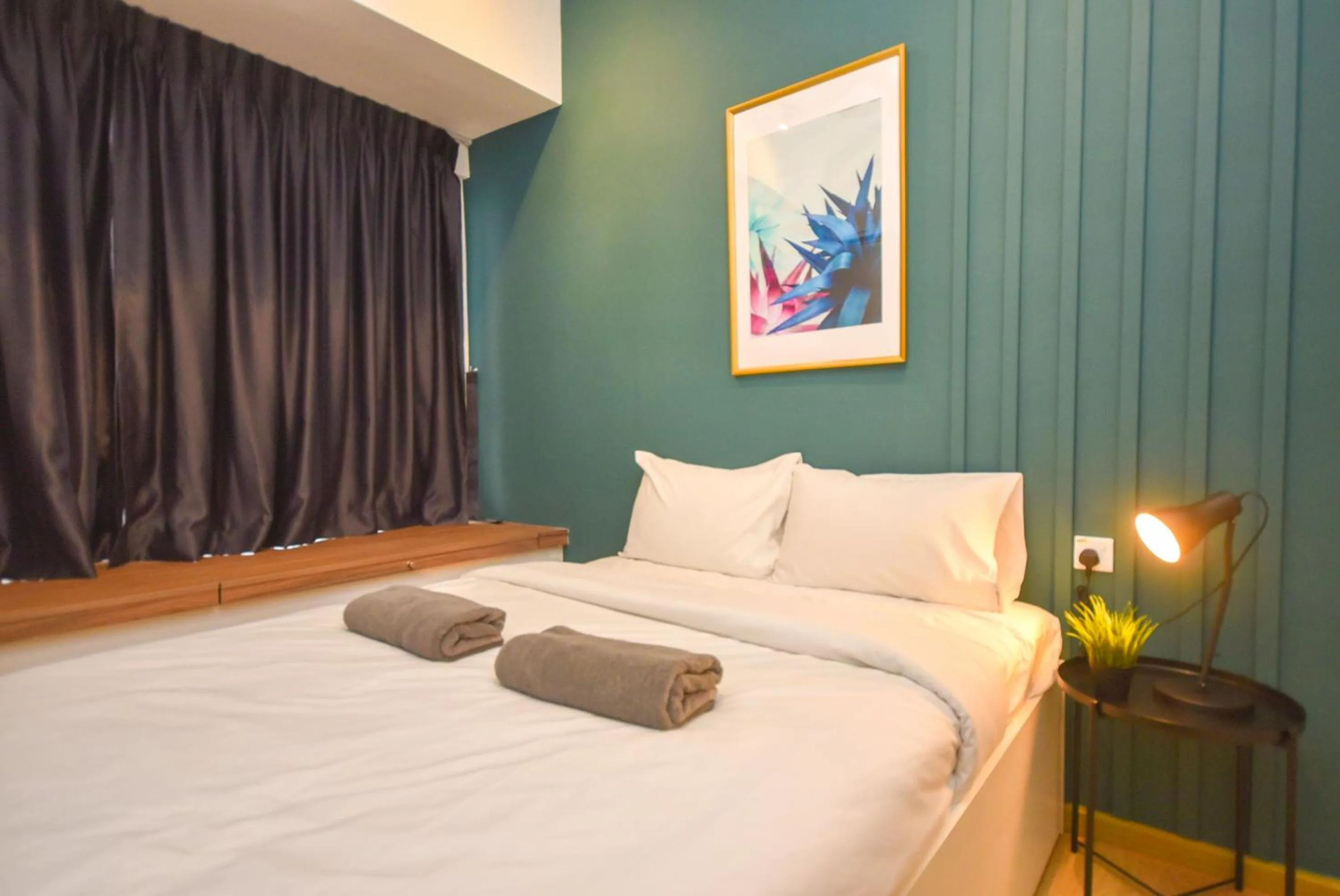 Bedroom, Bed in Country Garden Seaview Suite by Nest Home at Danga Bay
