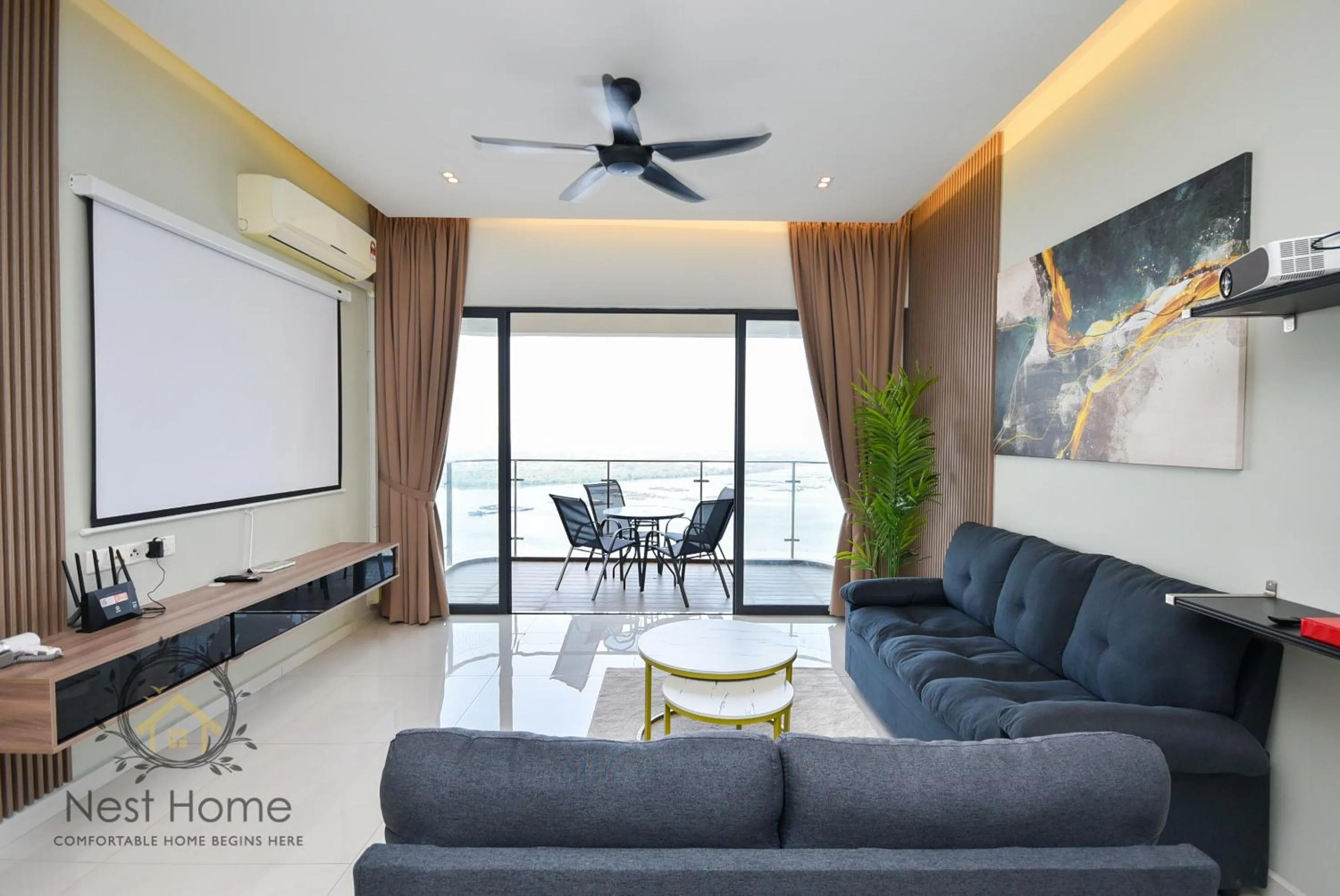 Living room in Country Garden Seaview Suite by Nest Home at Danga Bay