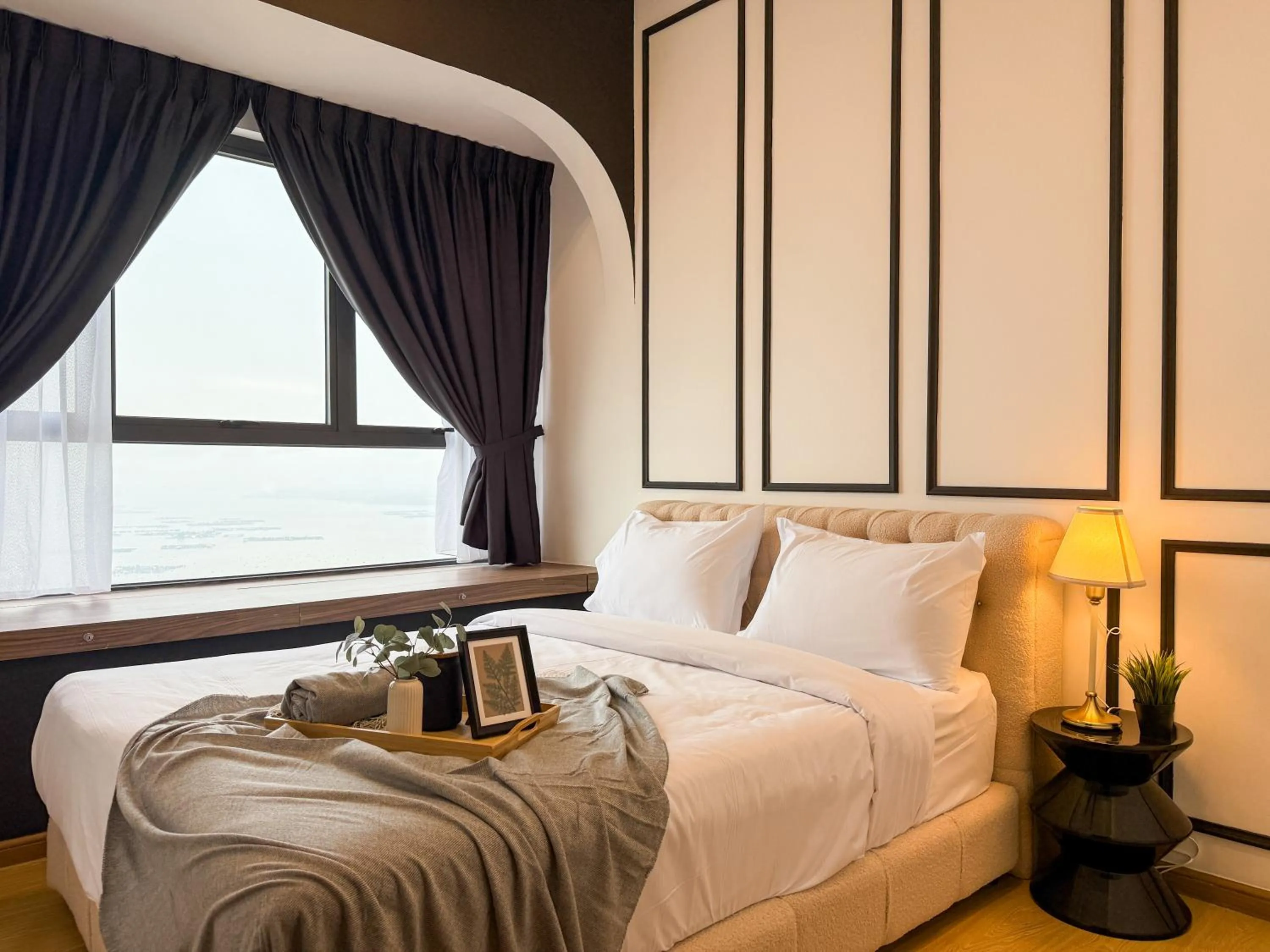 Bed in Country Garden Seaview Suite by Nest Home at Danga Bay