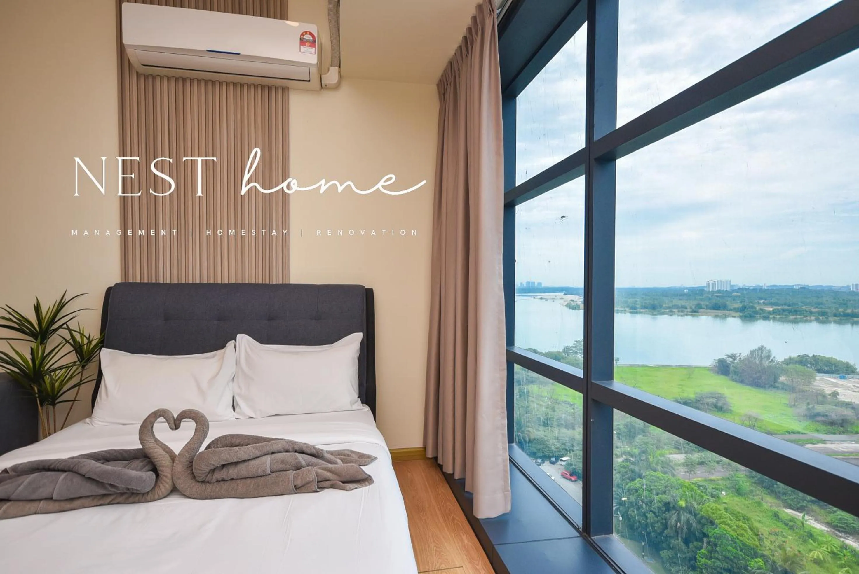 Photo of the whole room, Bed in Country Garden Seaview Suite by Nest Home at Danga Bay