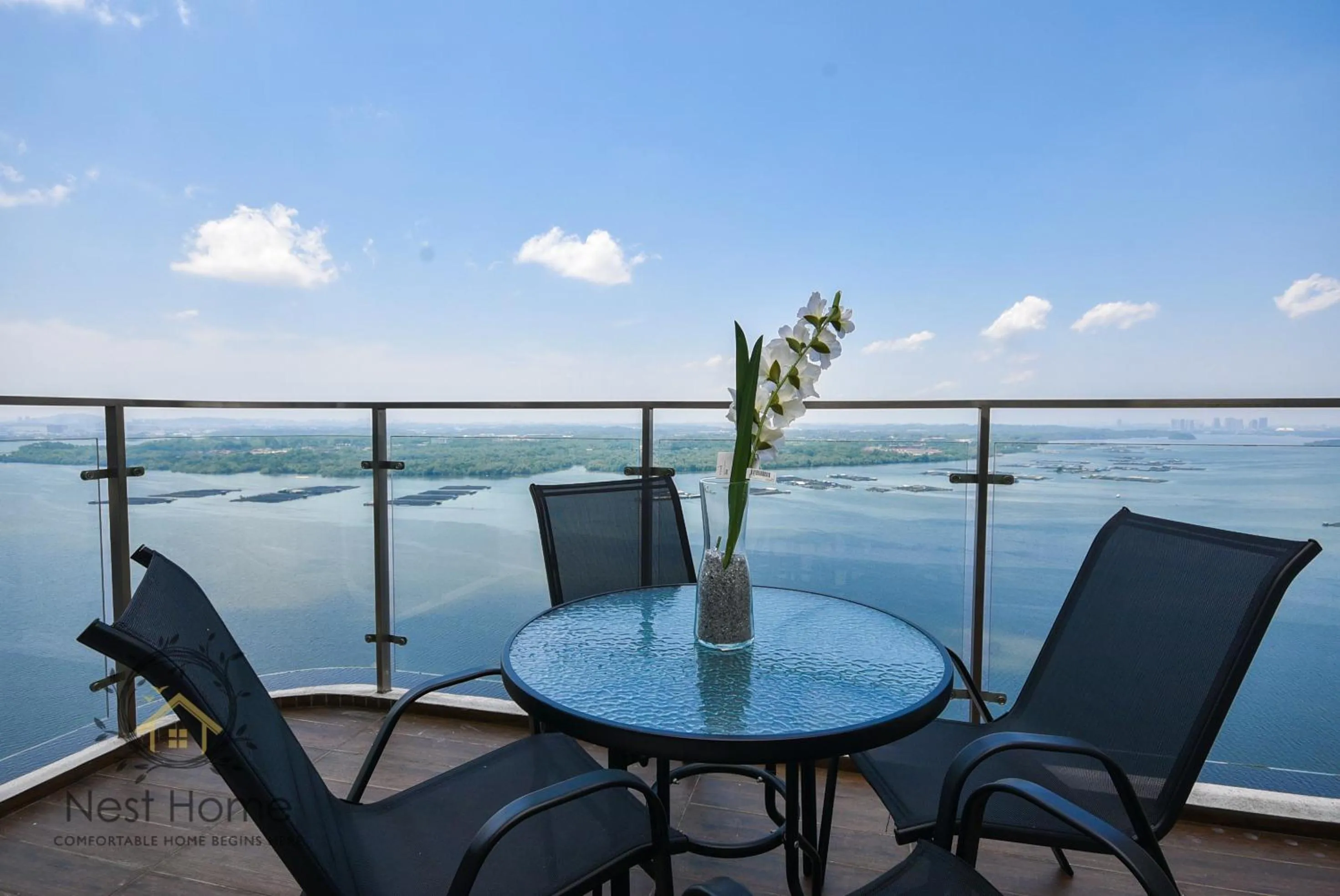 Balcony/Terrace in Country Garden Seaview Suite by Nest Home at Danga Bay