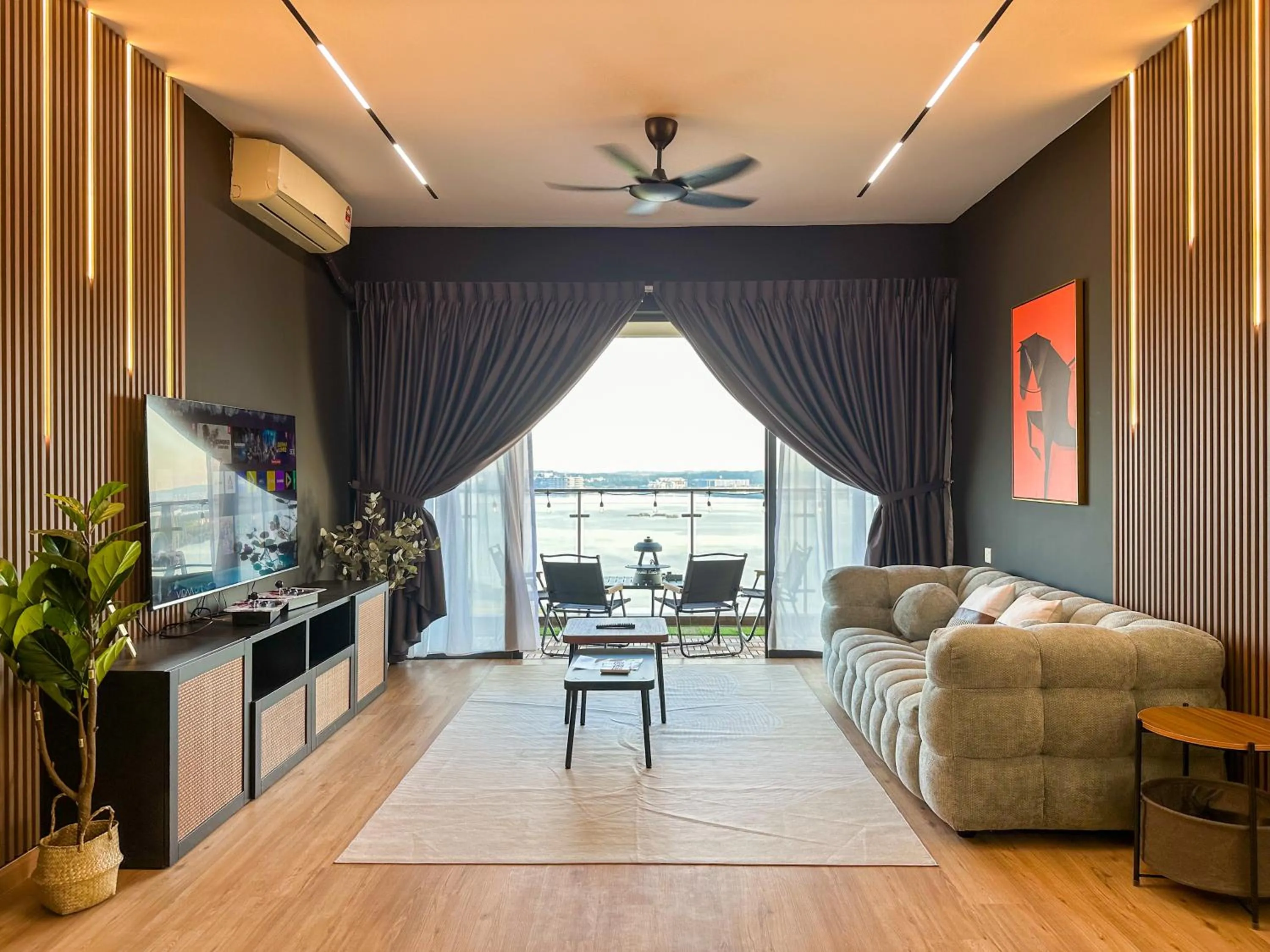 Living room in Country Garden Seaview Suite by Nest Home at Danga Bay