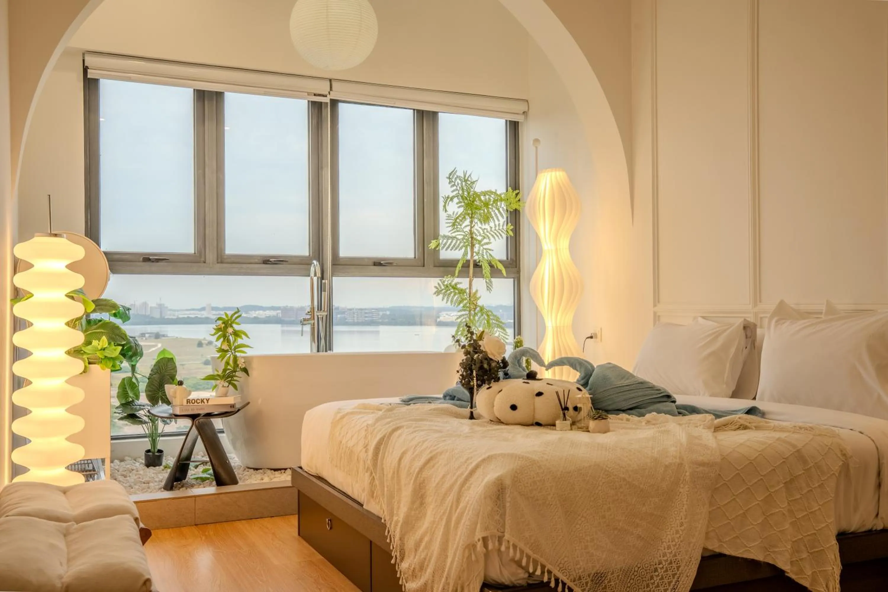 Bed in Country Garden Seaview Suite by Nest Home at Danga Bay