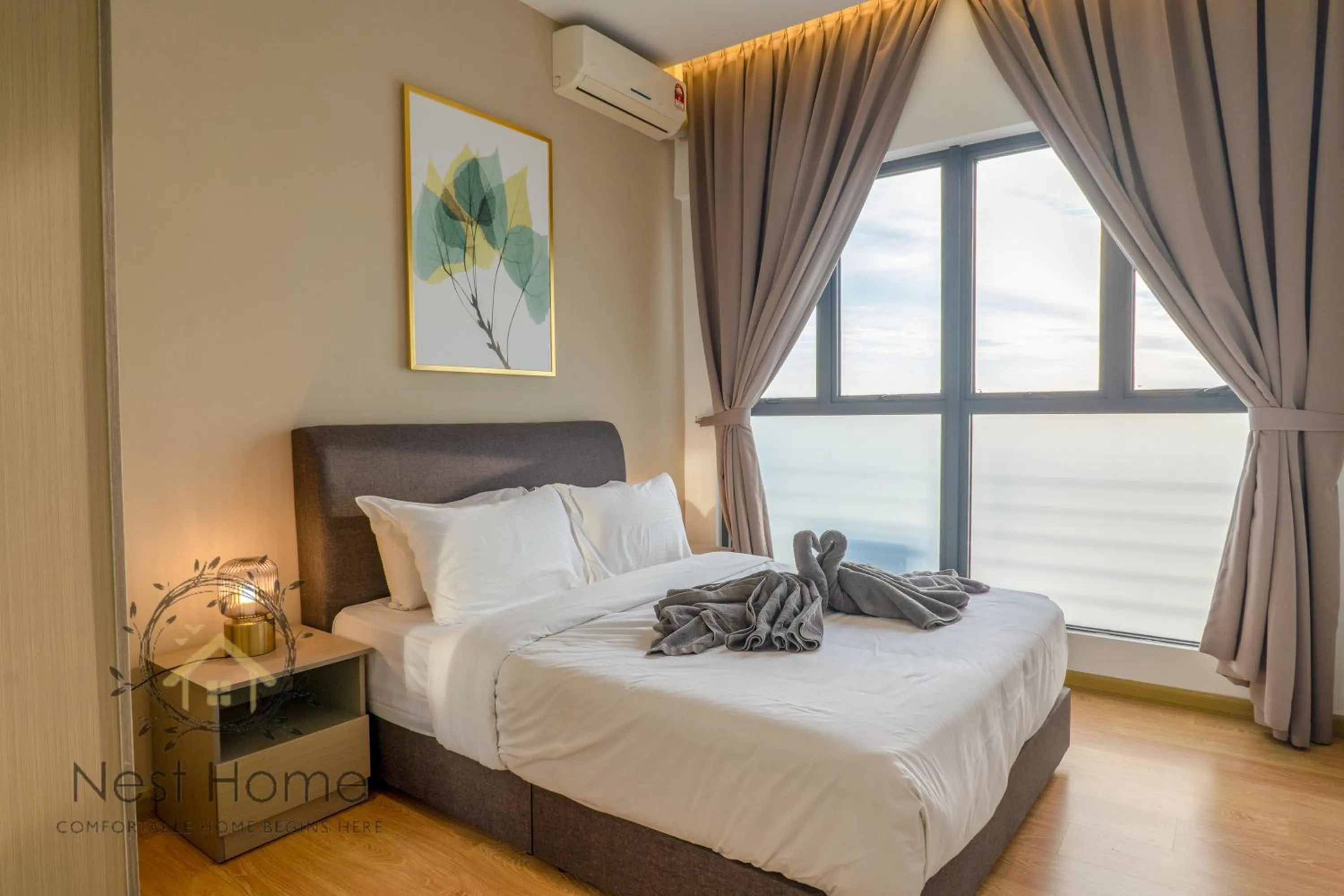 Bedroom, Bed in Country Garden Seaview Suite by Nest Home at Danga Bay